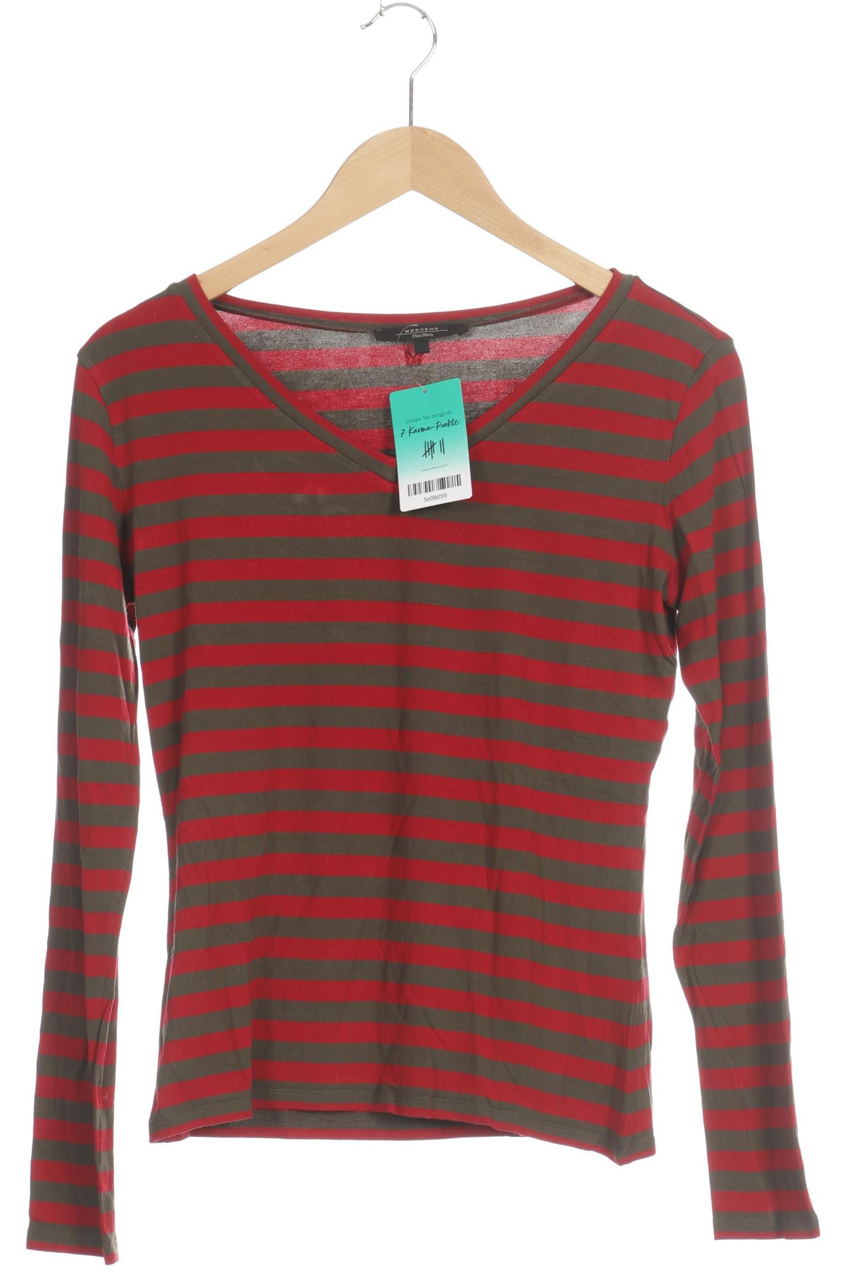 

Max Mara Damen Langarmshirt, rot, Gr.