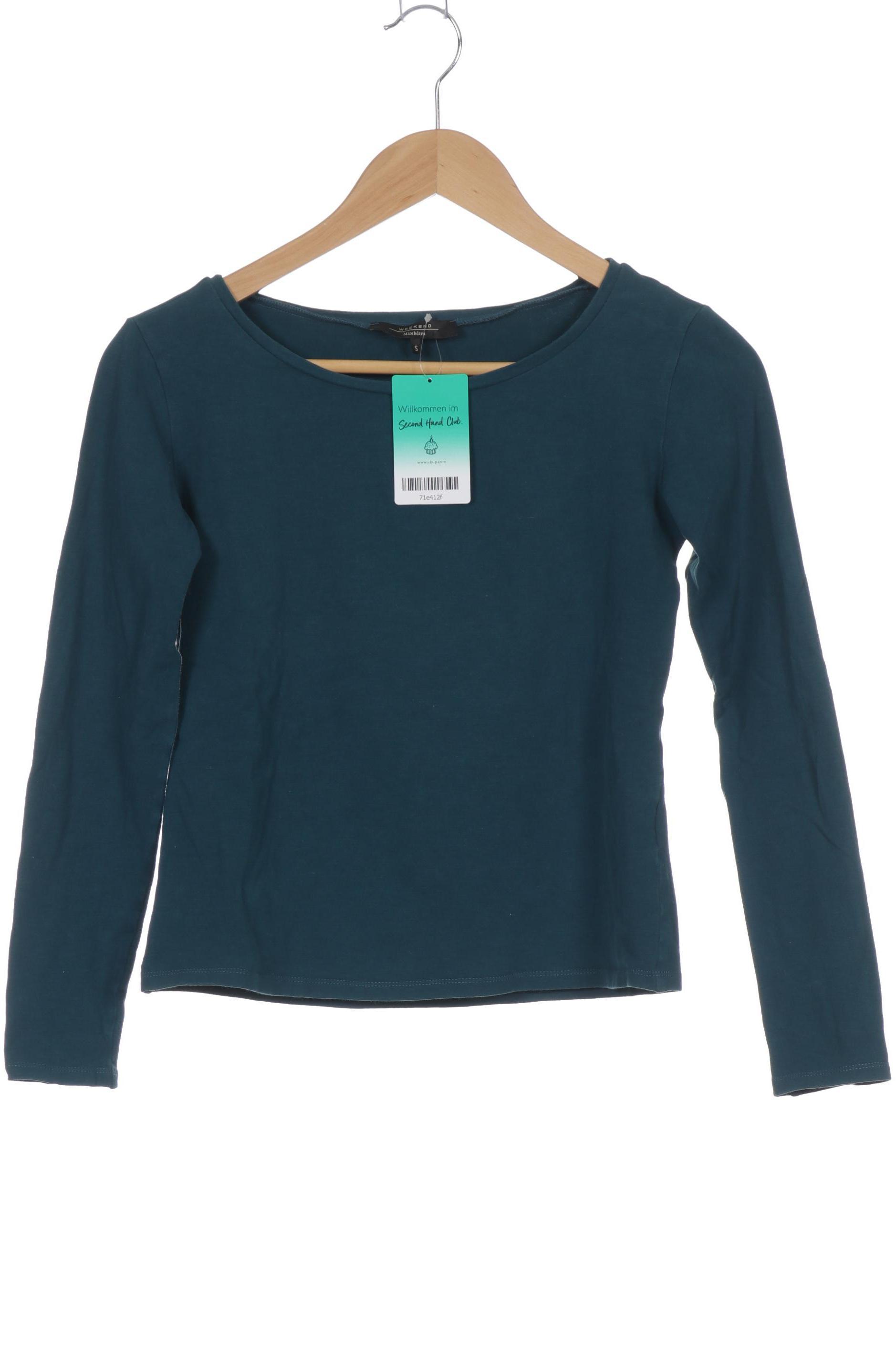 

Max Mara Damen Langarmshirt, blau, Gr.