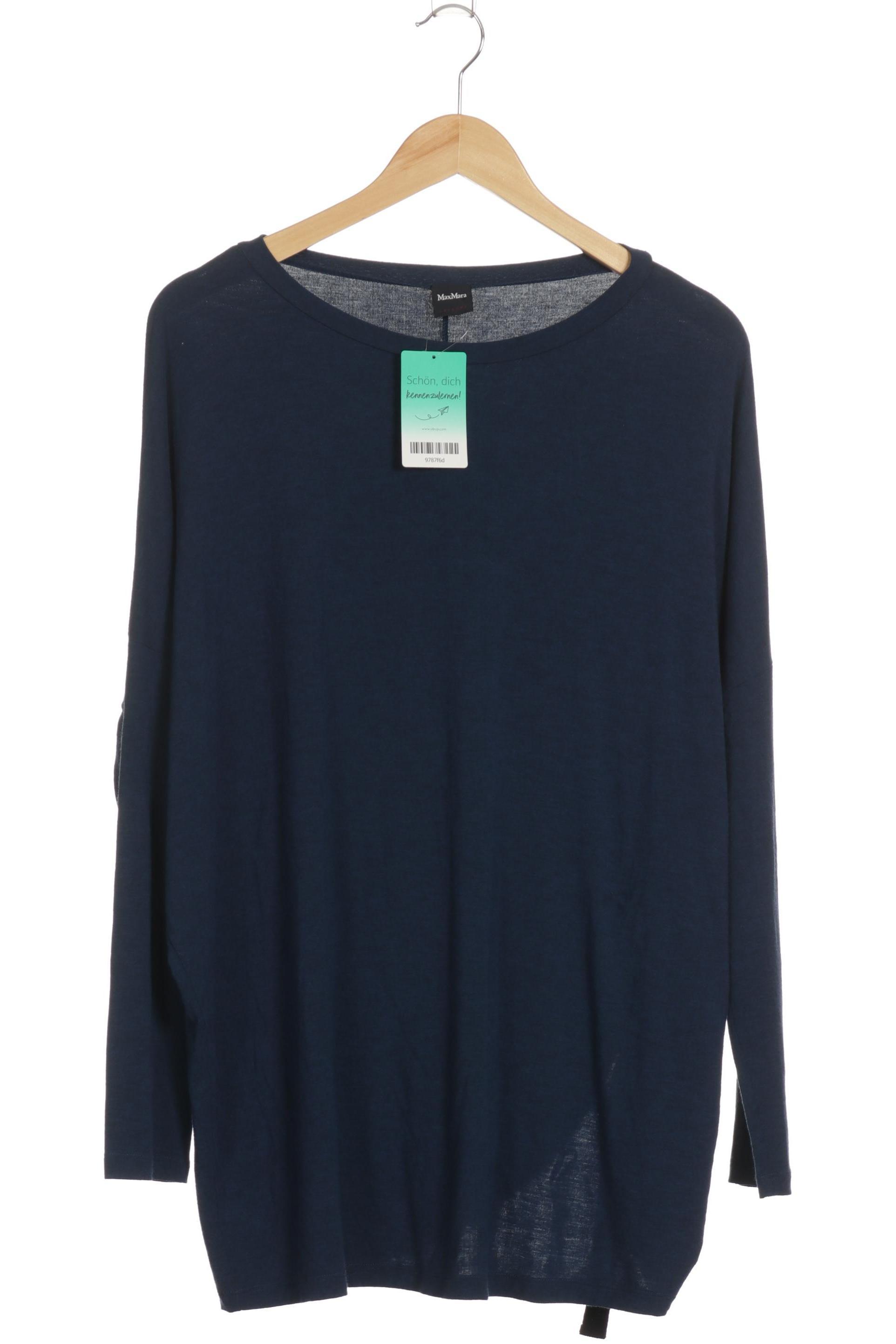 

Max Mara Damen Langarmshirt, blau, Gr.