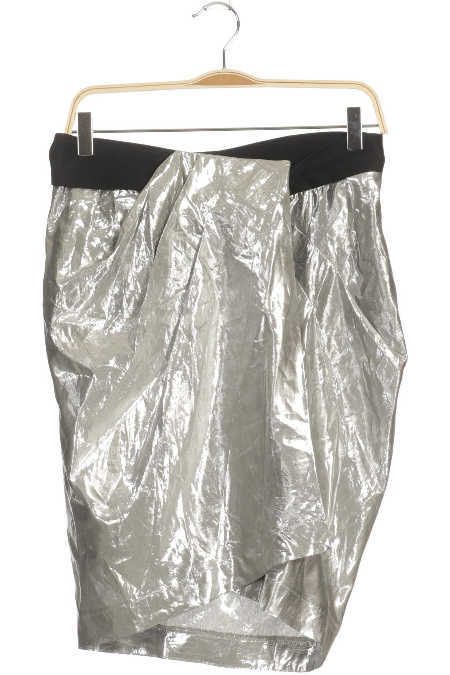 

Max Mara Damen Rock, silber, Gr. 34