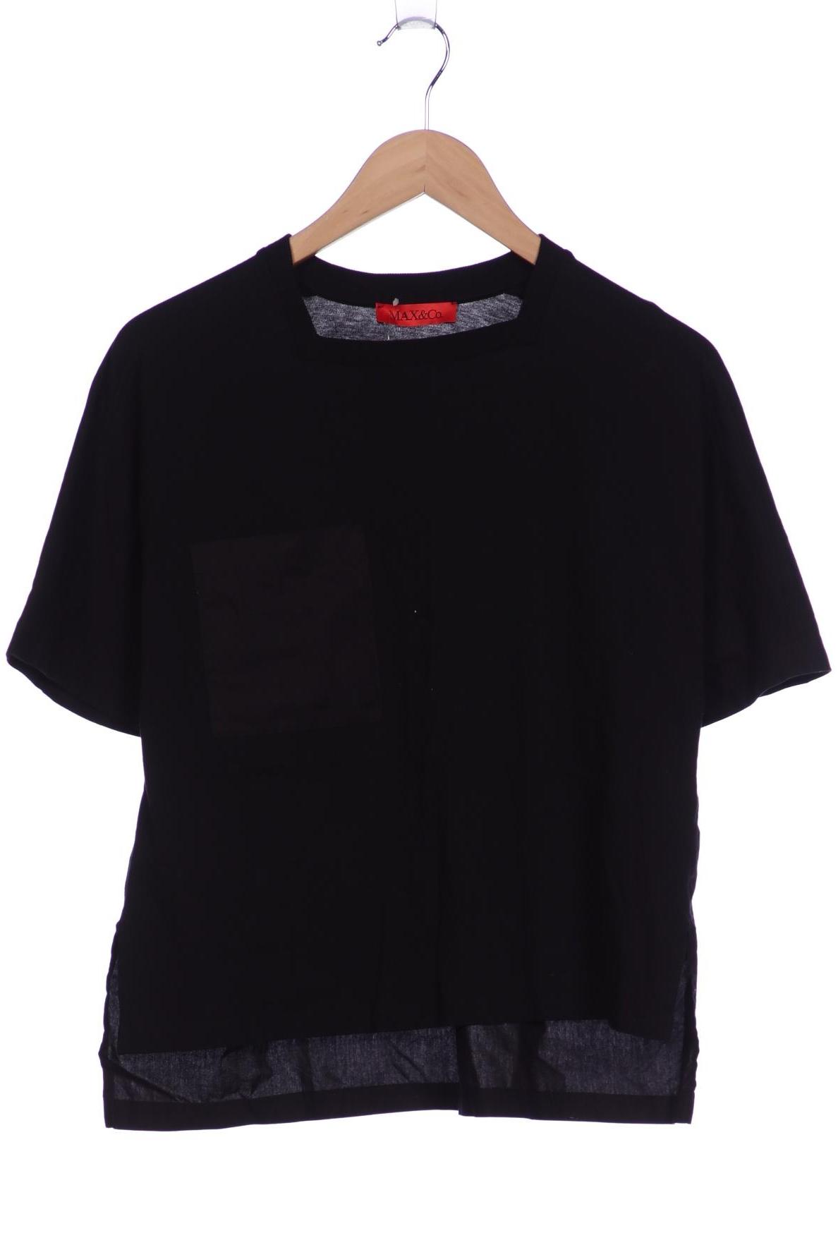 

MAX&Co. Damen T-Shirt, schwarz, Gr. 38