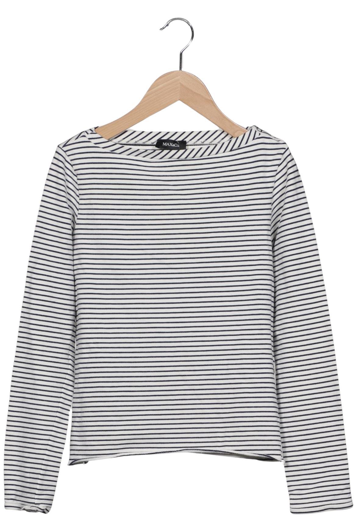 

MAX&Co. Damen Langarmshirt, weiß, Gr. 38