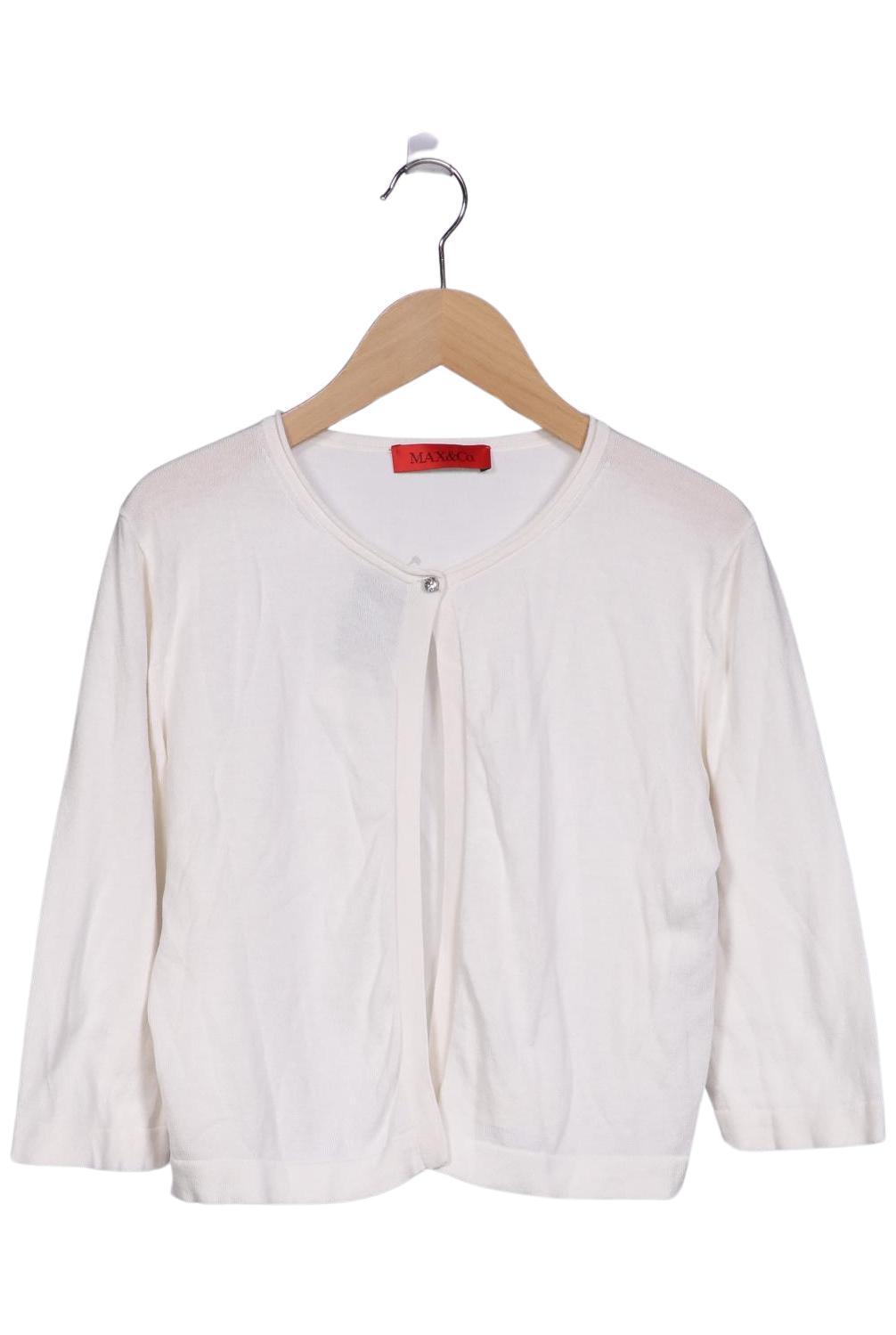 

MAX&Co. Damen Strickjacke, weiß, Gr. 38