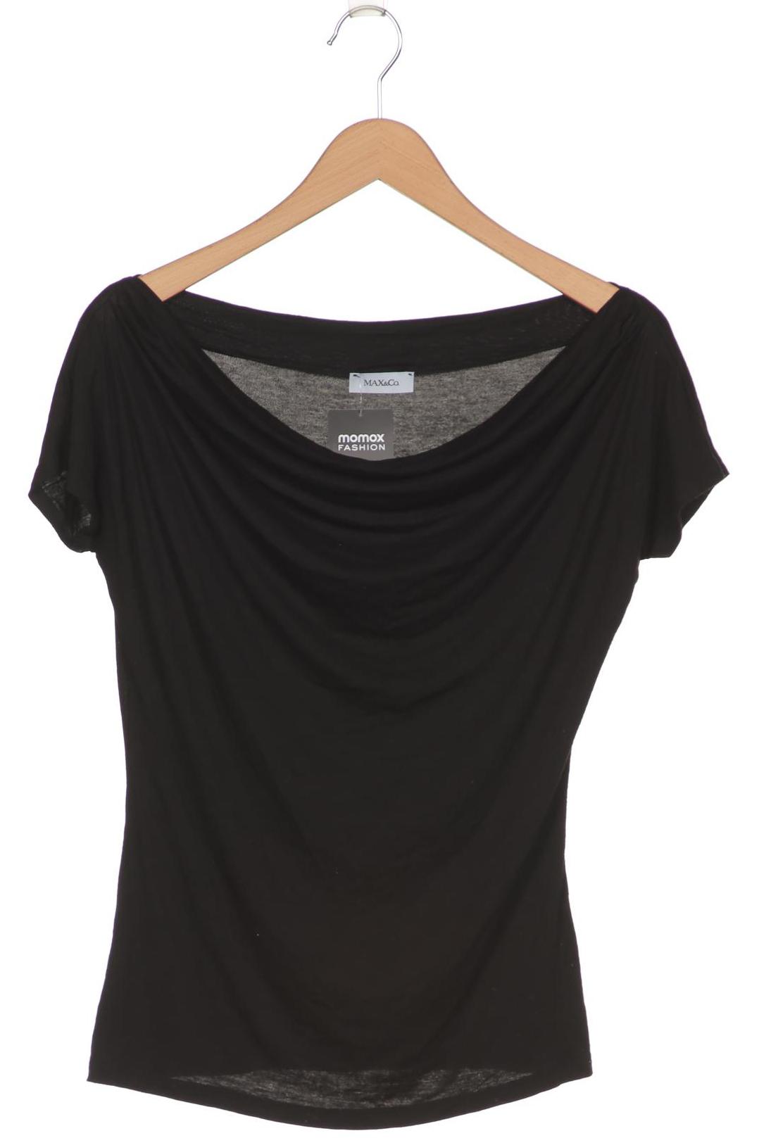 

MAX&Co. Damen T-Shirt, schwarz, Gr. 38