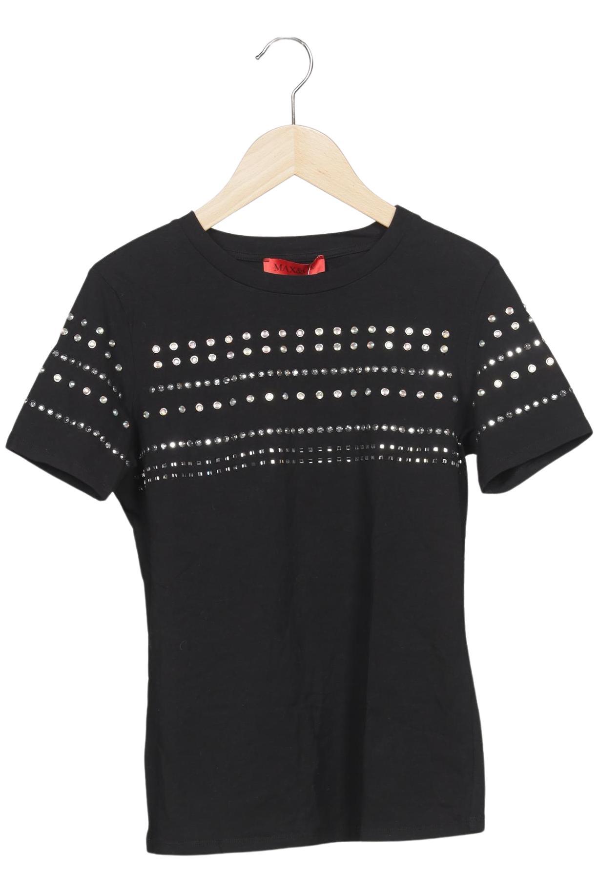 

MAX&Co. Damen T-Shirt, schwarz, Gr. 36