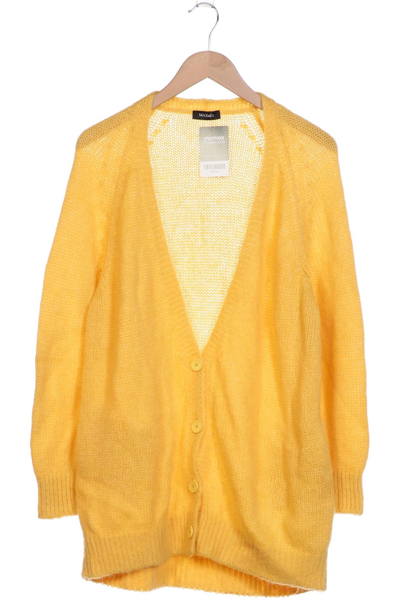 

MAX&Co. Damen Strickjacke, gelb, Gr. 34
