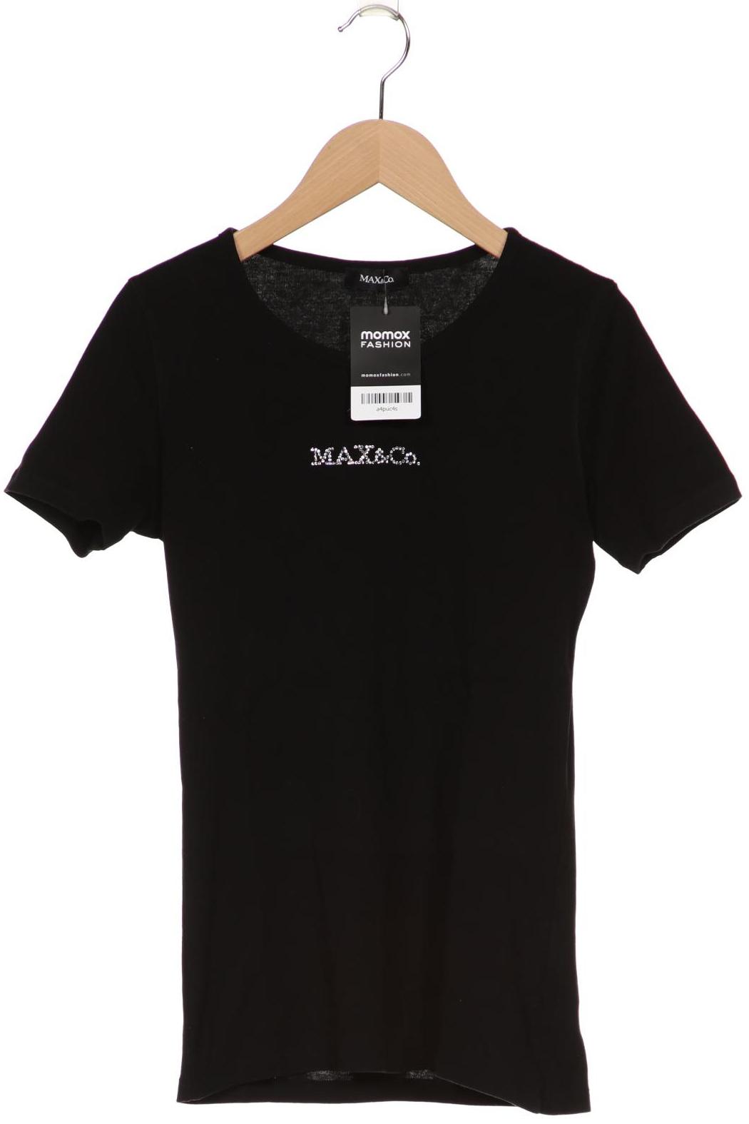 

MAX&Co. Damen T-Shirt, schwarz, Gr. 36