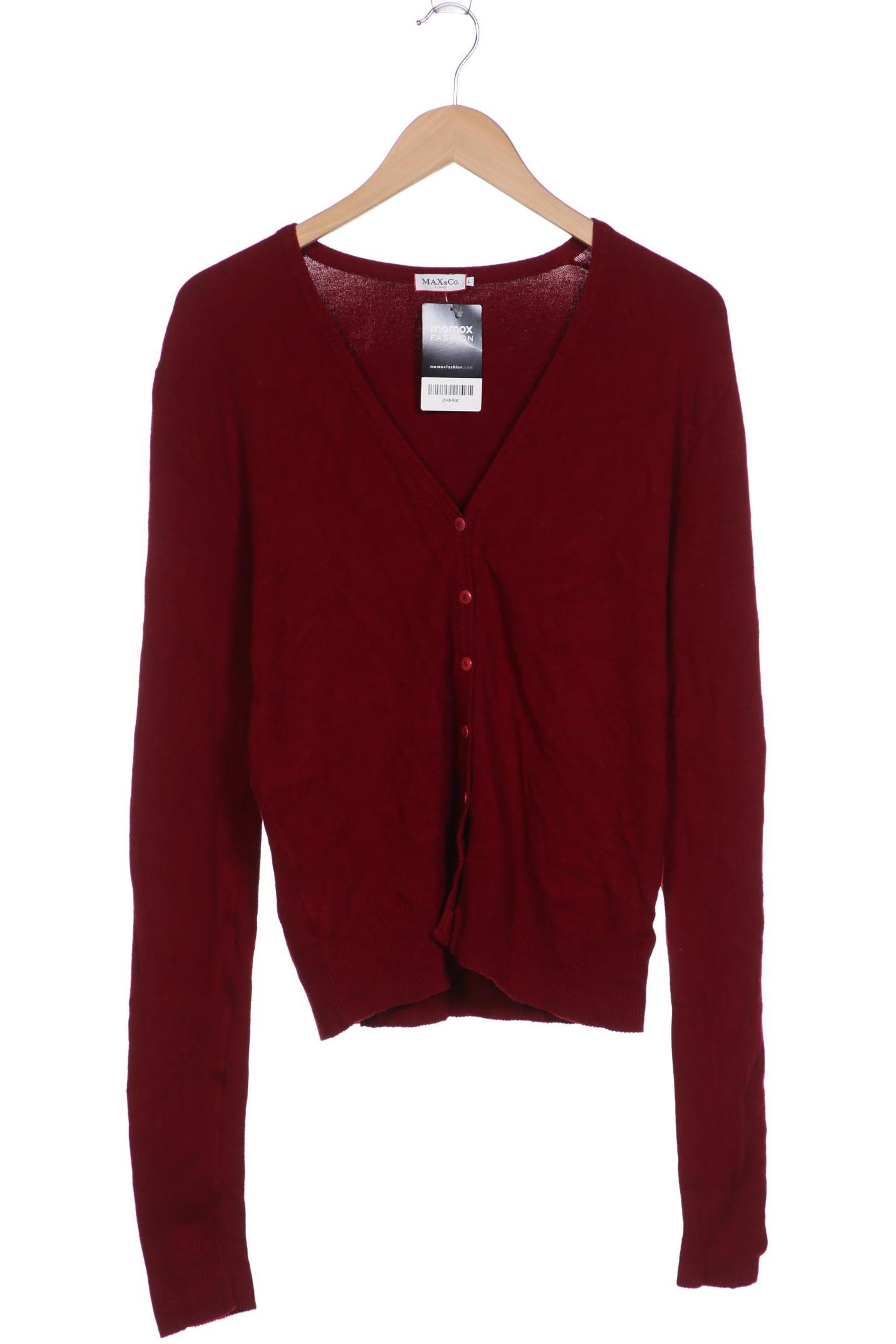 

MAX&Co. Damen Strickjacke, bordeaux, Gr. 42