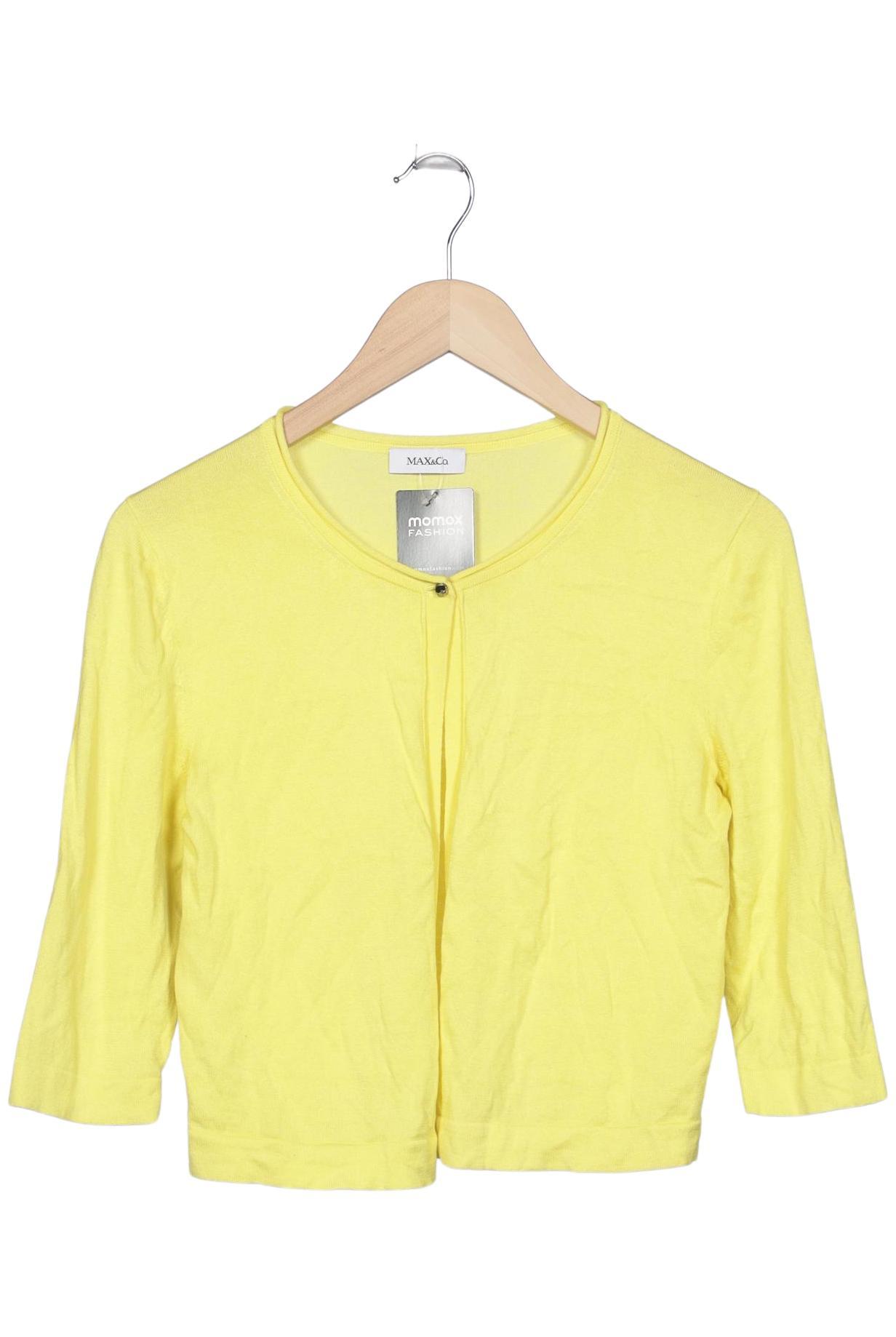

MAX&Co. Damen Strickjacke, gelb, Gr. 34