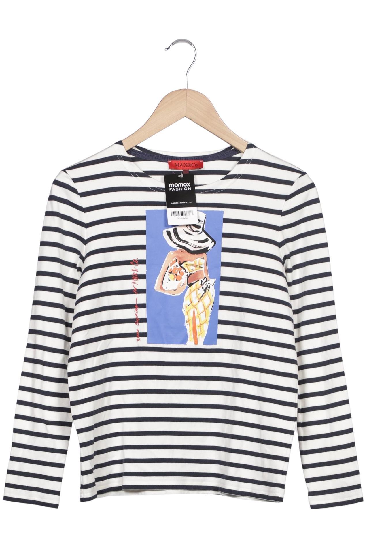 

MAX&Co. Damen Langarmshirt, weiß, Gr. 36