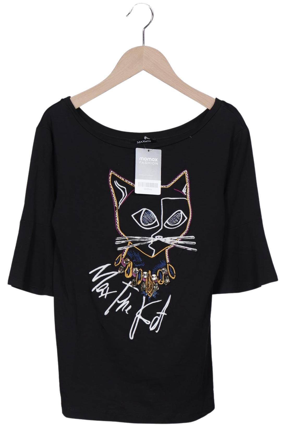 

MAX&Co. Damen T-Shirt, schwarz, Gr. 38
