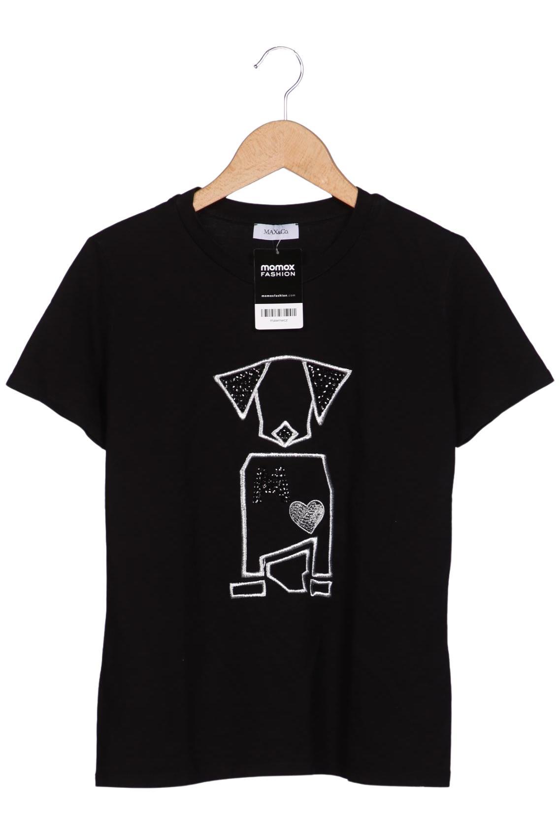 

MAX&Co. Damen T-Shirt, schwarz, Gr. 42