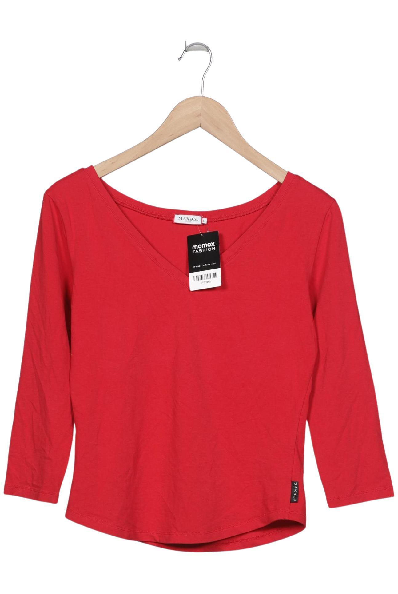 

MAX&Co. Damen Langarmshirt, rot, Gr. 42