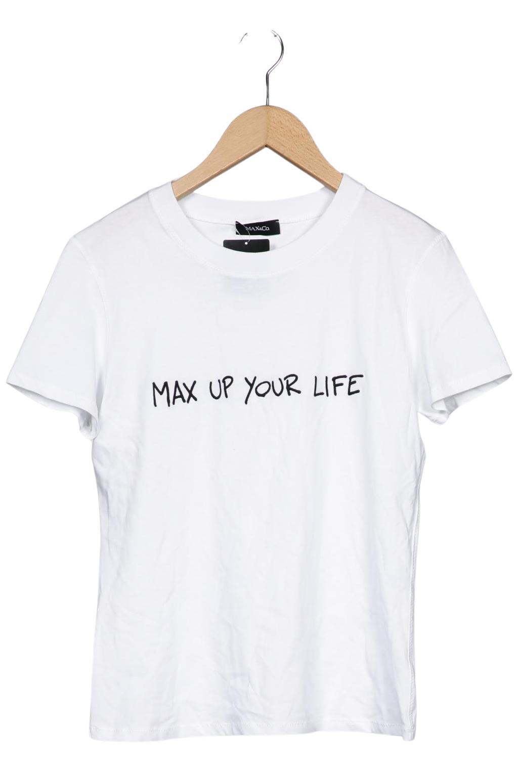 

MAX&Co. Damen T-Shirt, weiß, Gr. 36