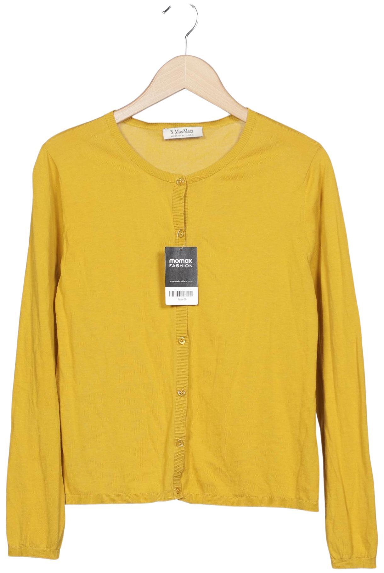 

Max Mara Damen Strickjacke, gelb, Gr. 38