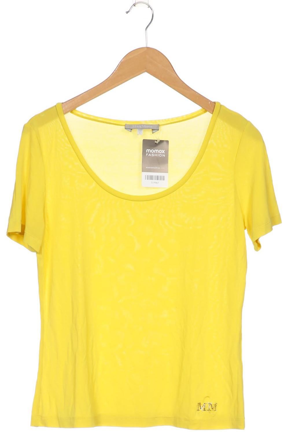 

Max Mara Damen T-Shirt, gelb, Gr. 42