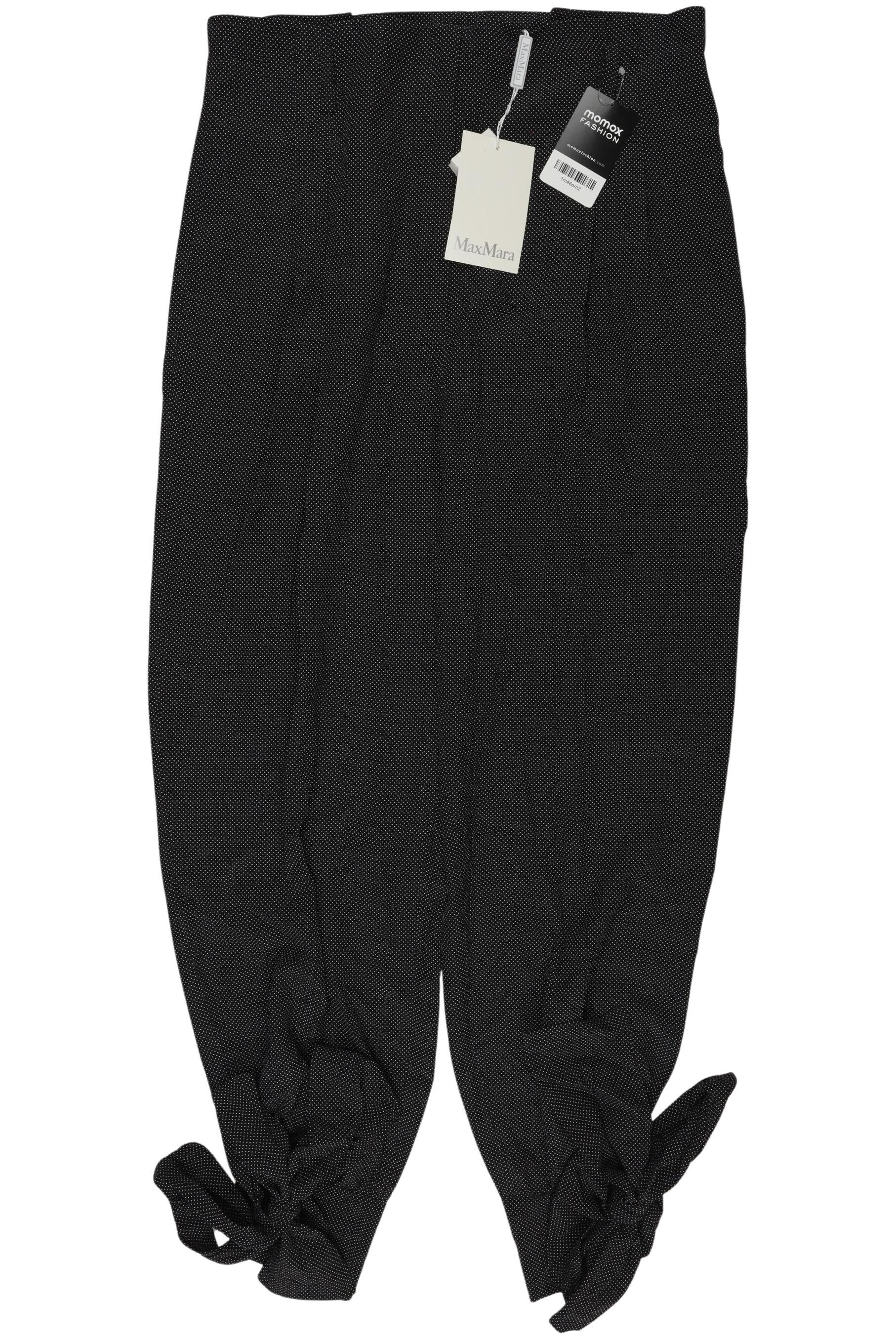 

Max Mara Damen Stoffhose, schwarz, Gr. 44
