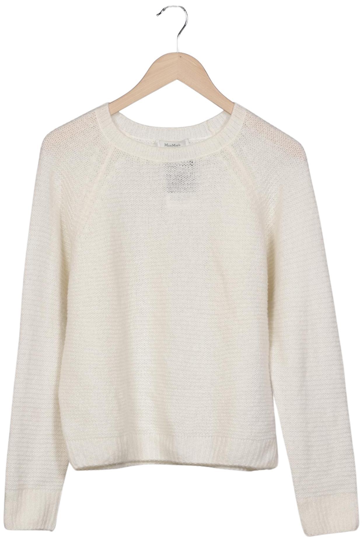

Max Mara Damen Pullover, cremeweiß, Gr. 38