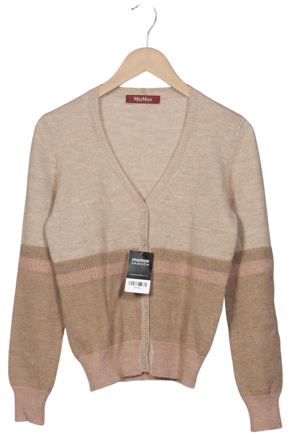 

Max Mara Damen Strickjacke, beige, Gr. 38
