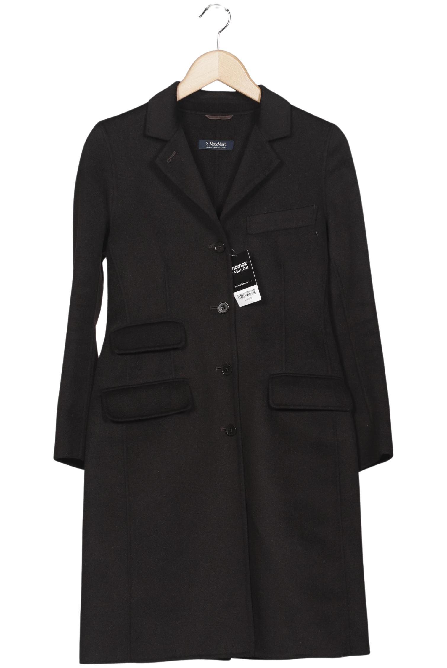 

Max Mara Damen Mantel, schwarz, Gr. 32