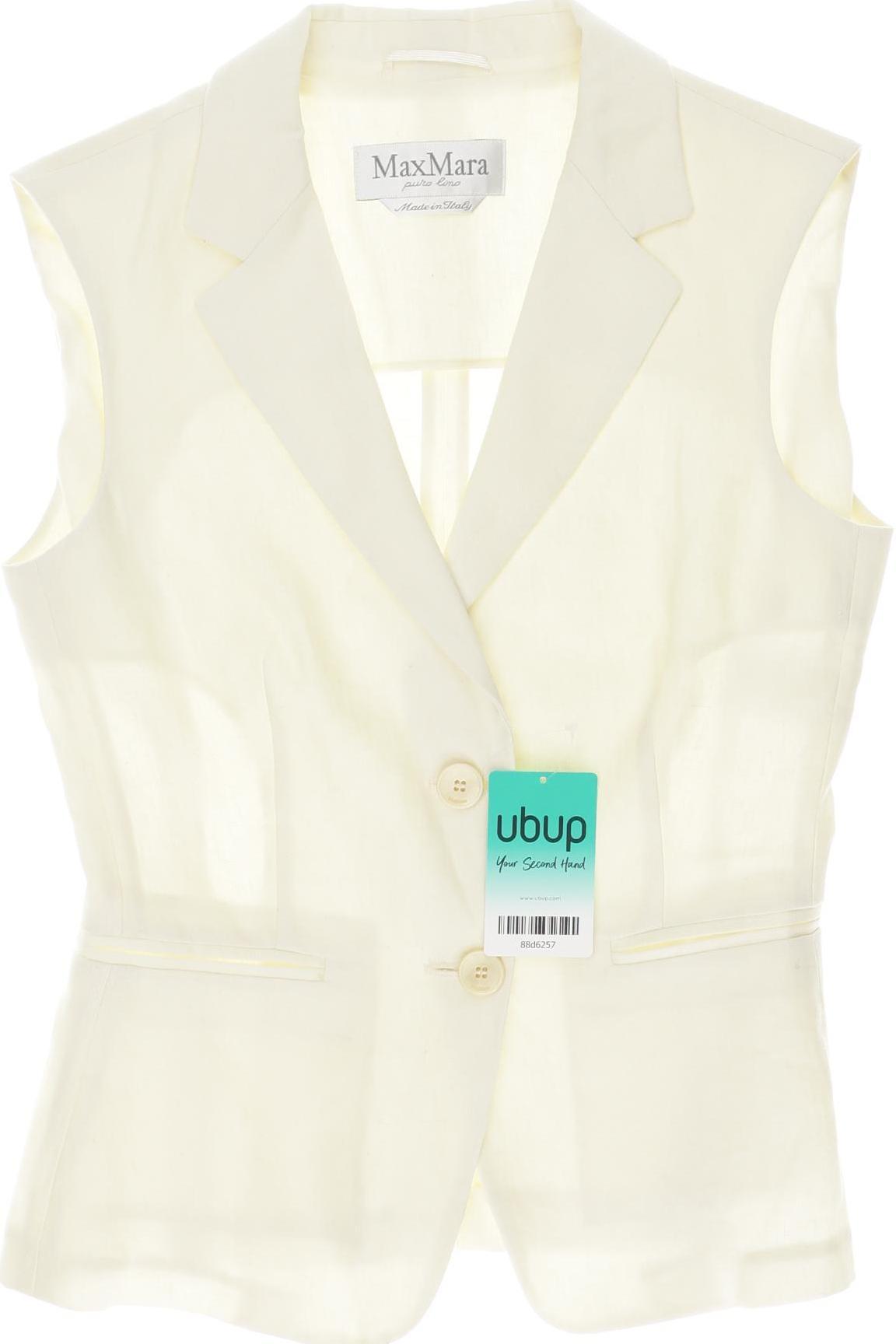 

Max Mara Damen Weste, cremeweiß, Gr. 34