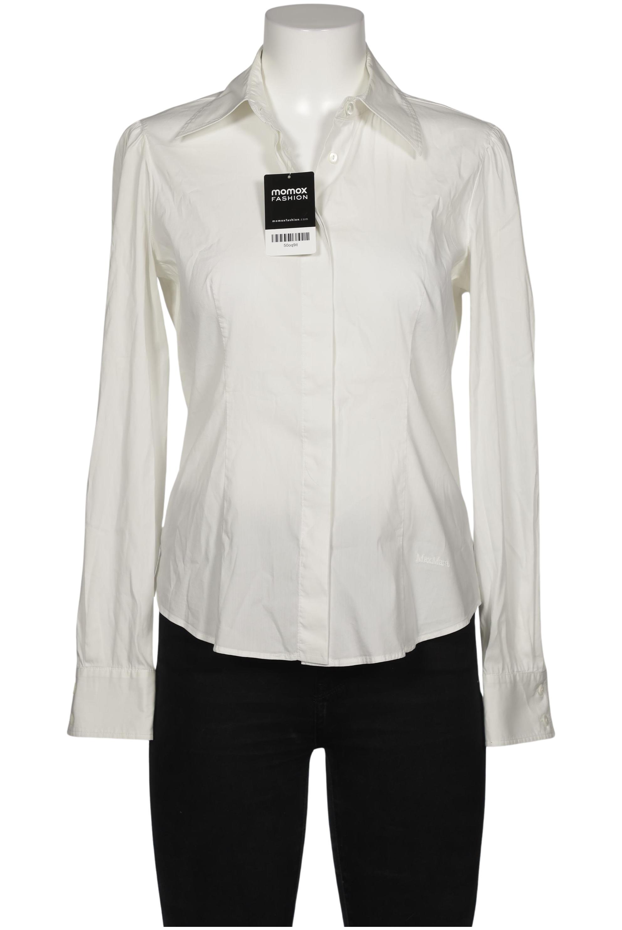 

Max Mara Damen Bluse, weiß, Gr. 38