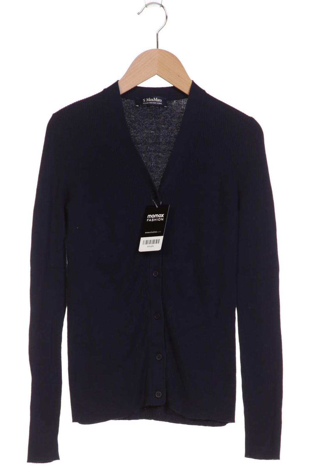

Max Mara Damen Strickjacke, marineblau, Gr. 36
