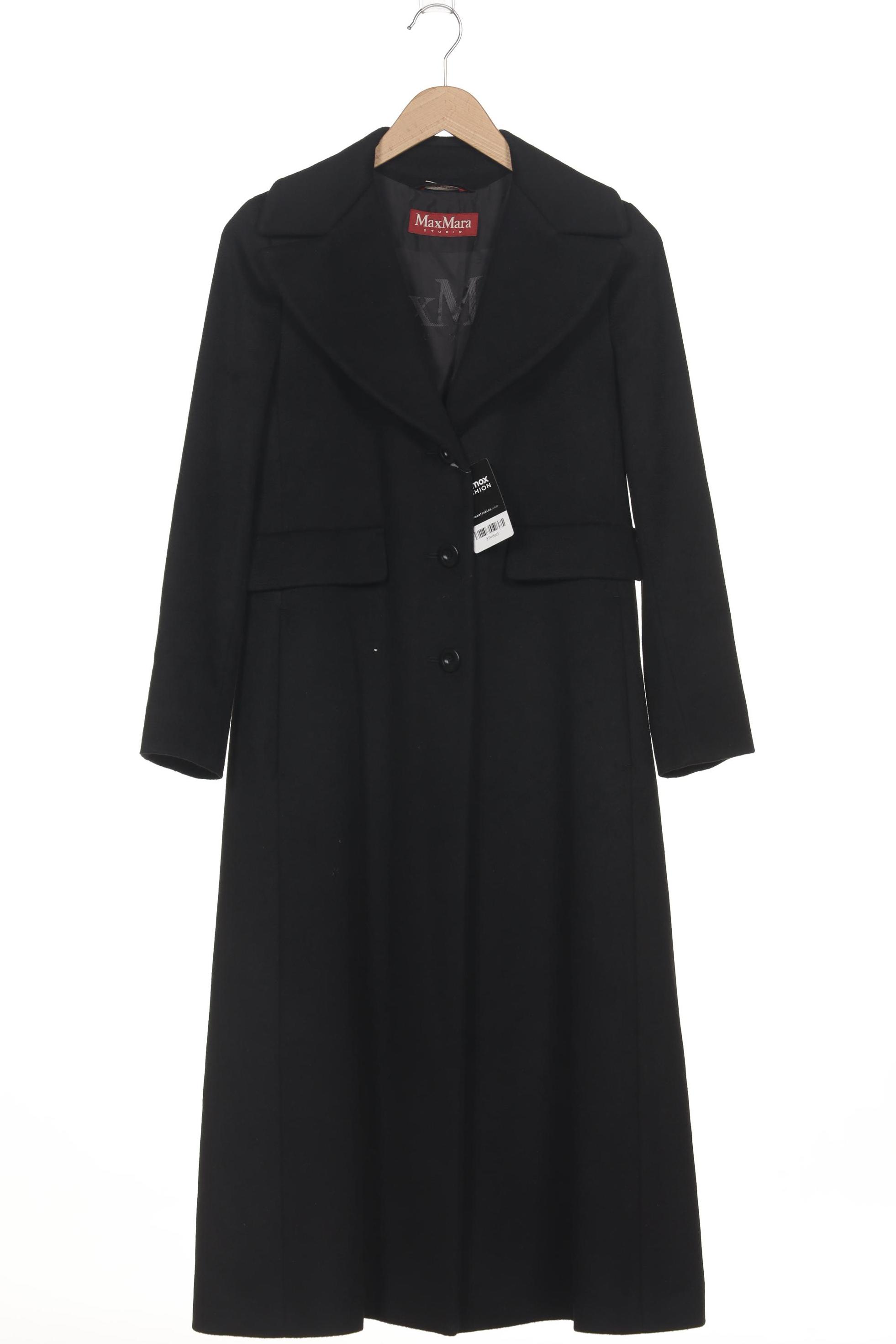 

Max Mara Damen Mantel, schwarz, Gr. 36