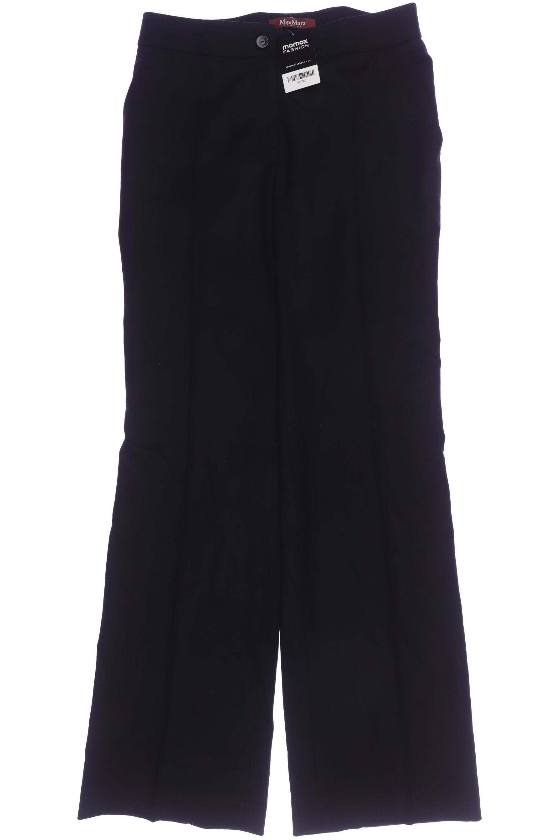 

Max Mara Damen Stoffhose, schwarz, Gr. 40