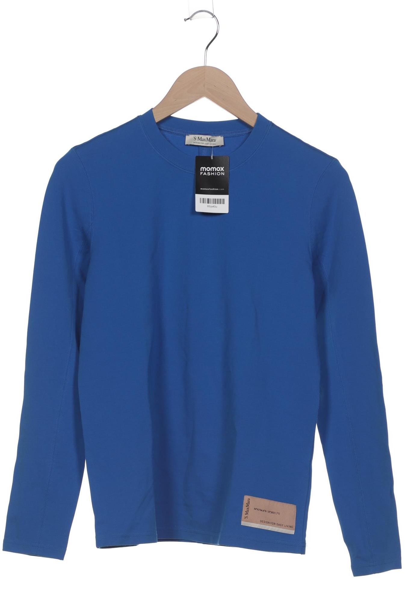 

Max Mara Damen Langarmshirt, blau, Gr. 38