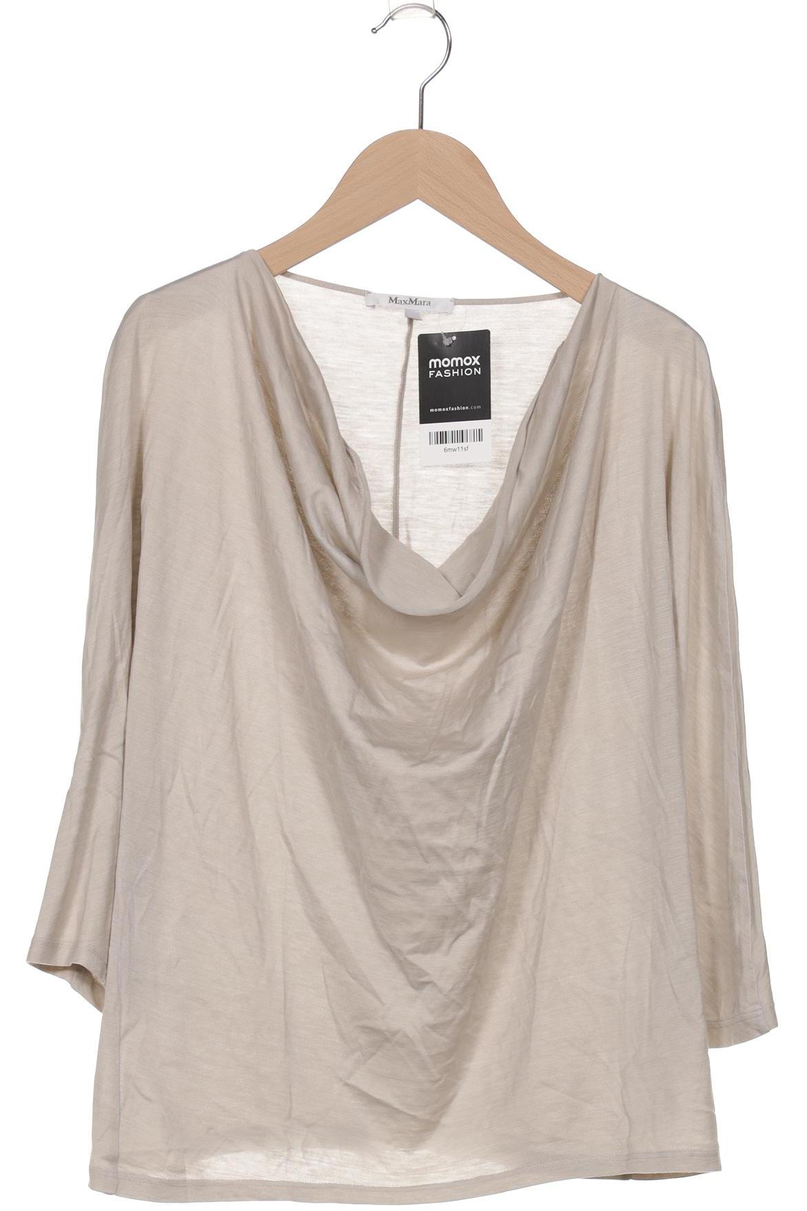 

Max Mara Damen Langarmshirt, beige, Gr. 38