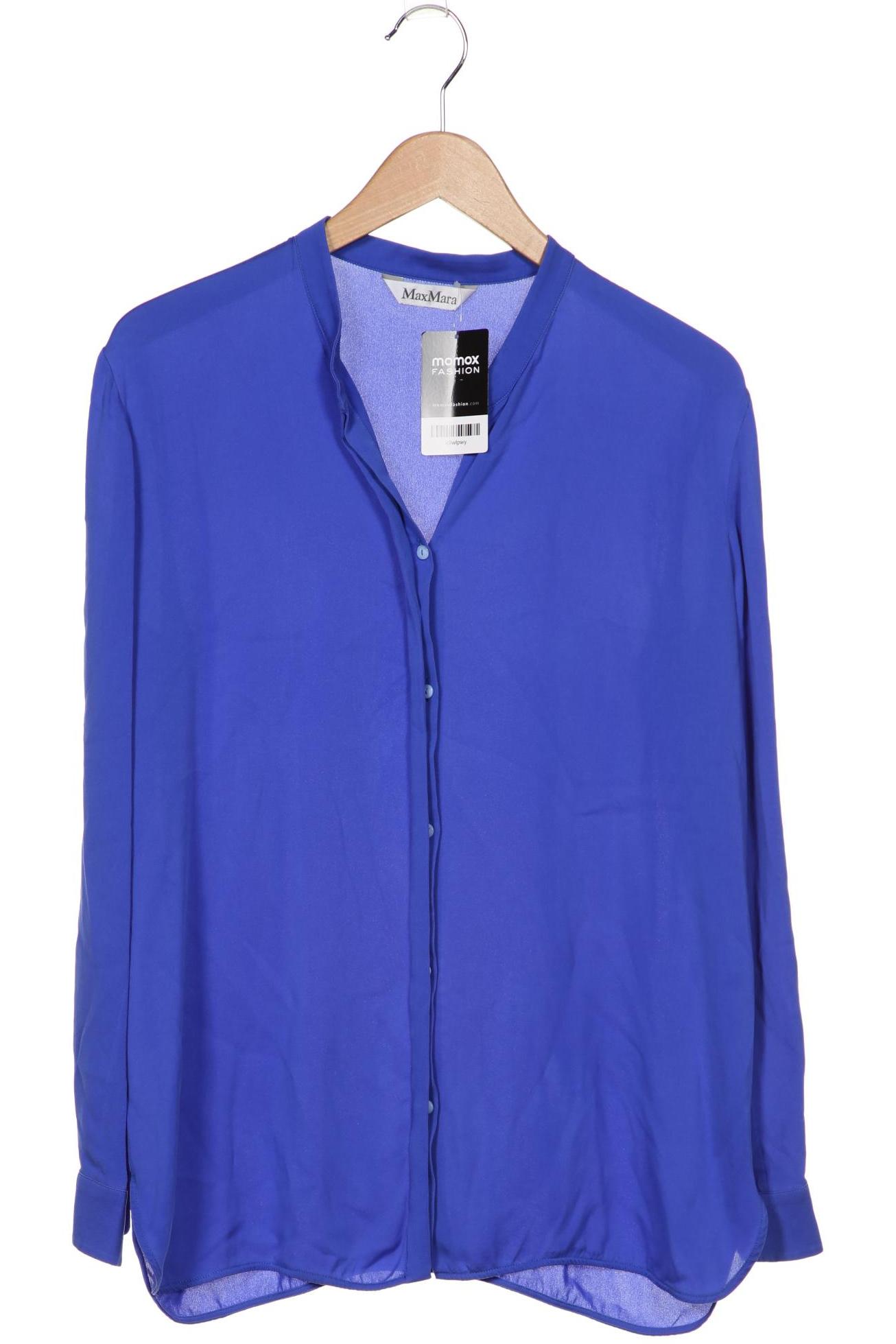 

Max Mara Damen Bluse, blau, Gr. 48