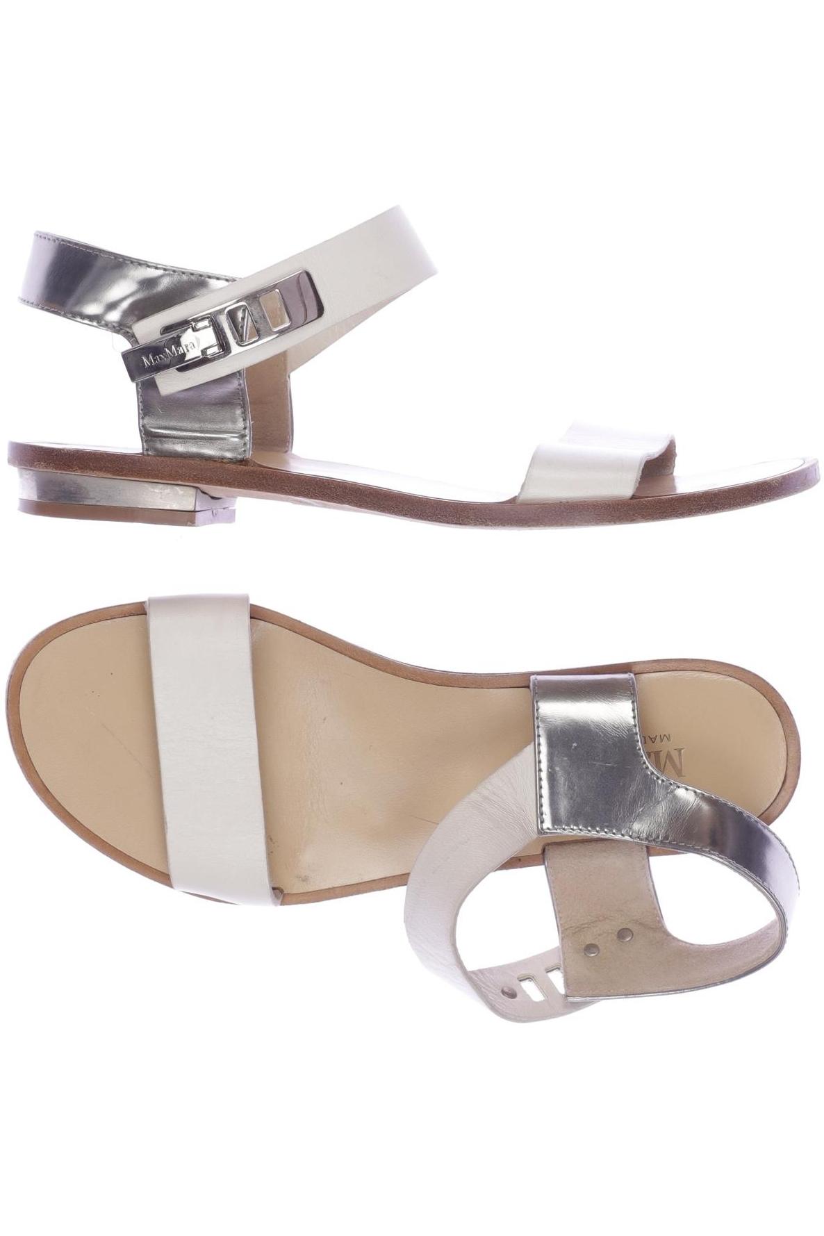 

Max Mara Damen Sandale, weiß, Gr. 36