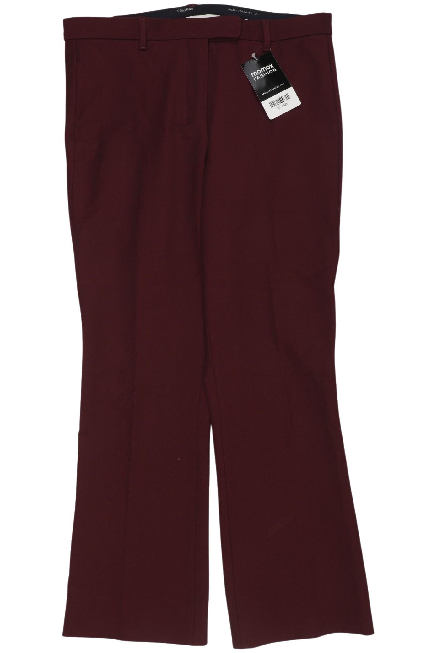 

Max Mara Damen Stoffhose, bordeaux, Gr. 36