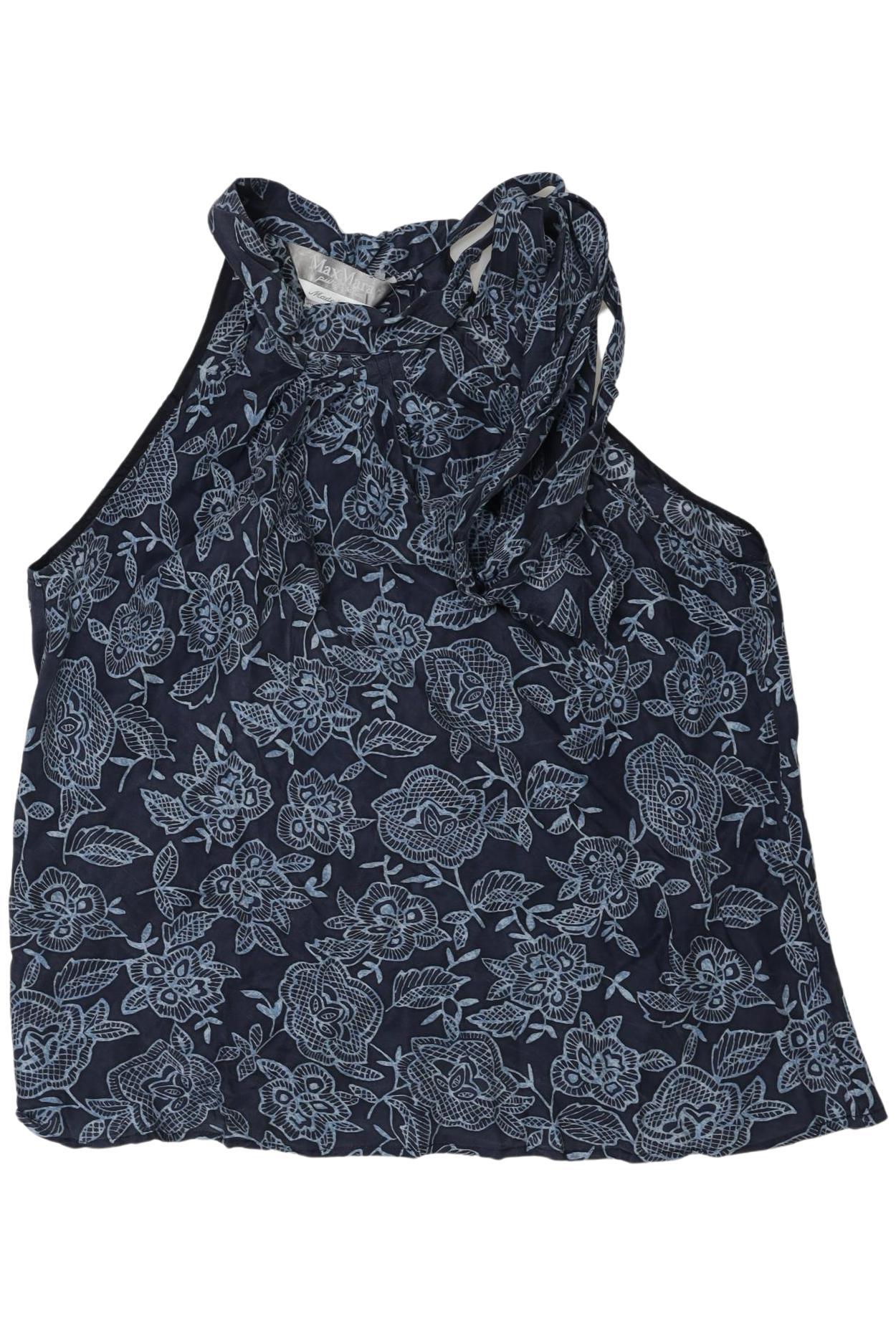 

Max Mara Damen Top, marineblau, Gr. 38