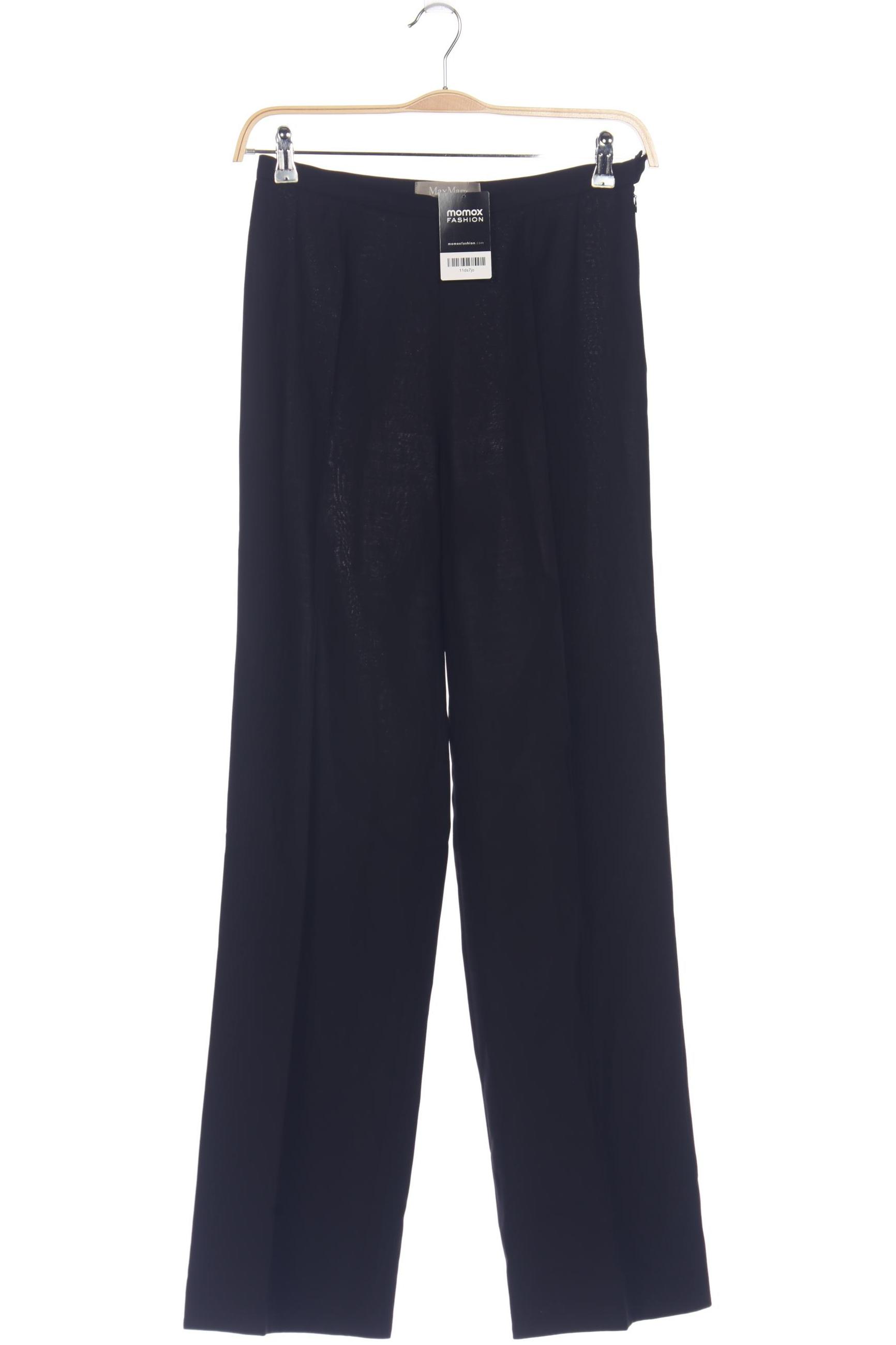 

Max Mara Damen Stoffhose, schwarz, Gr. 40