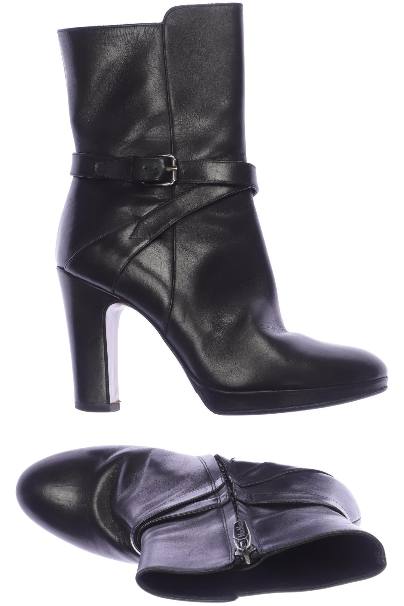 

Max Mara Damen Stiefelette, schwarz, Gr. 36
