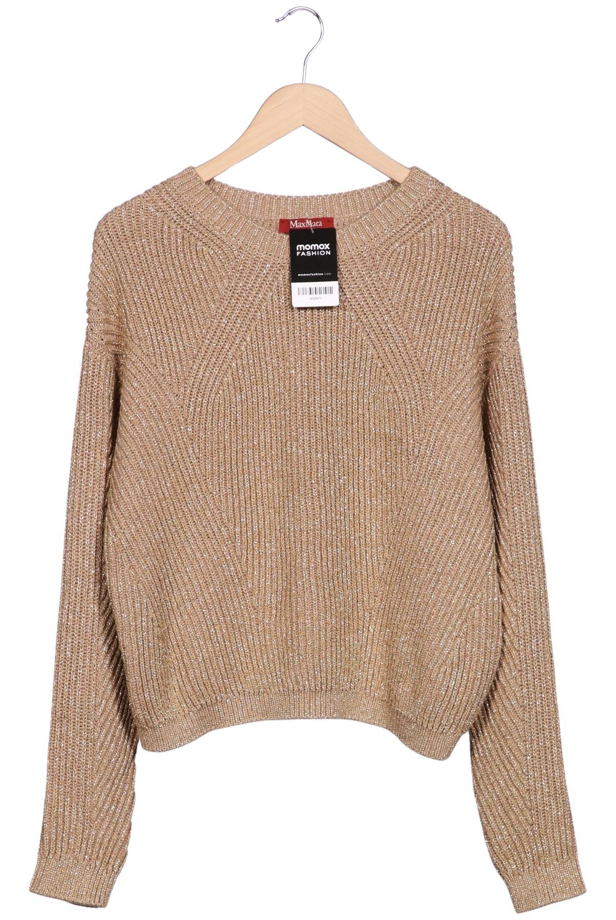 

Max Mara Damen Pullover, beige, Gr. 38