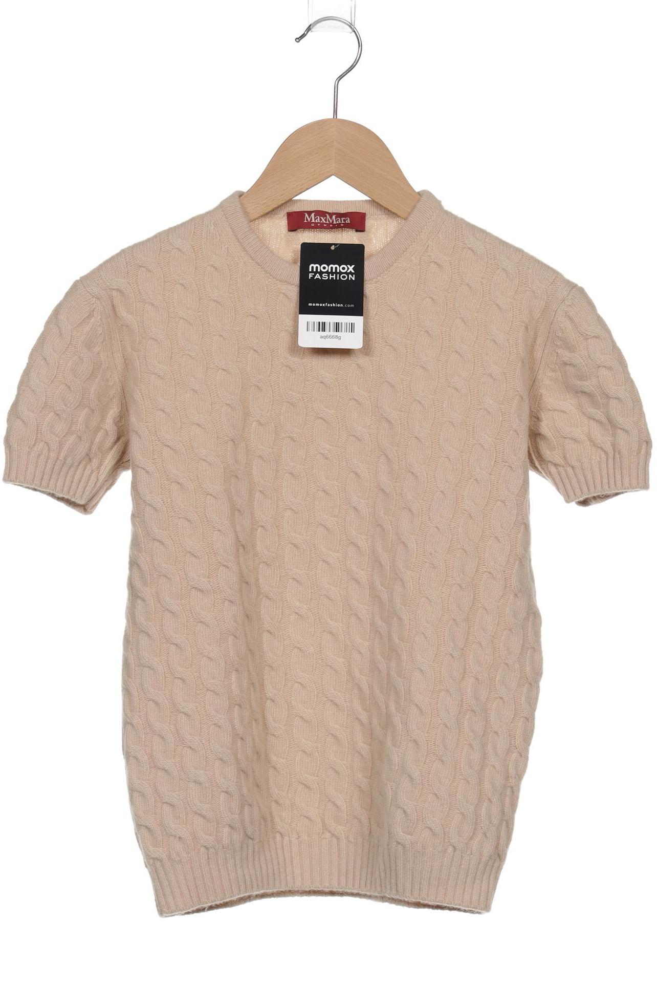 

Max Mara Damen Pullover, beige, Gr. 36