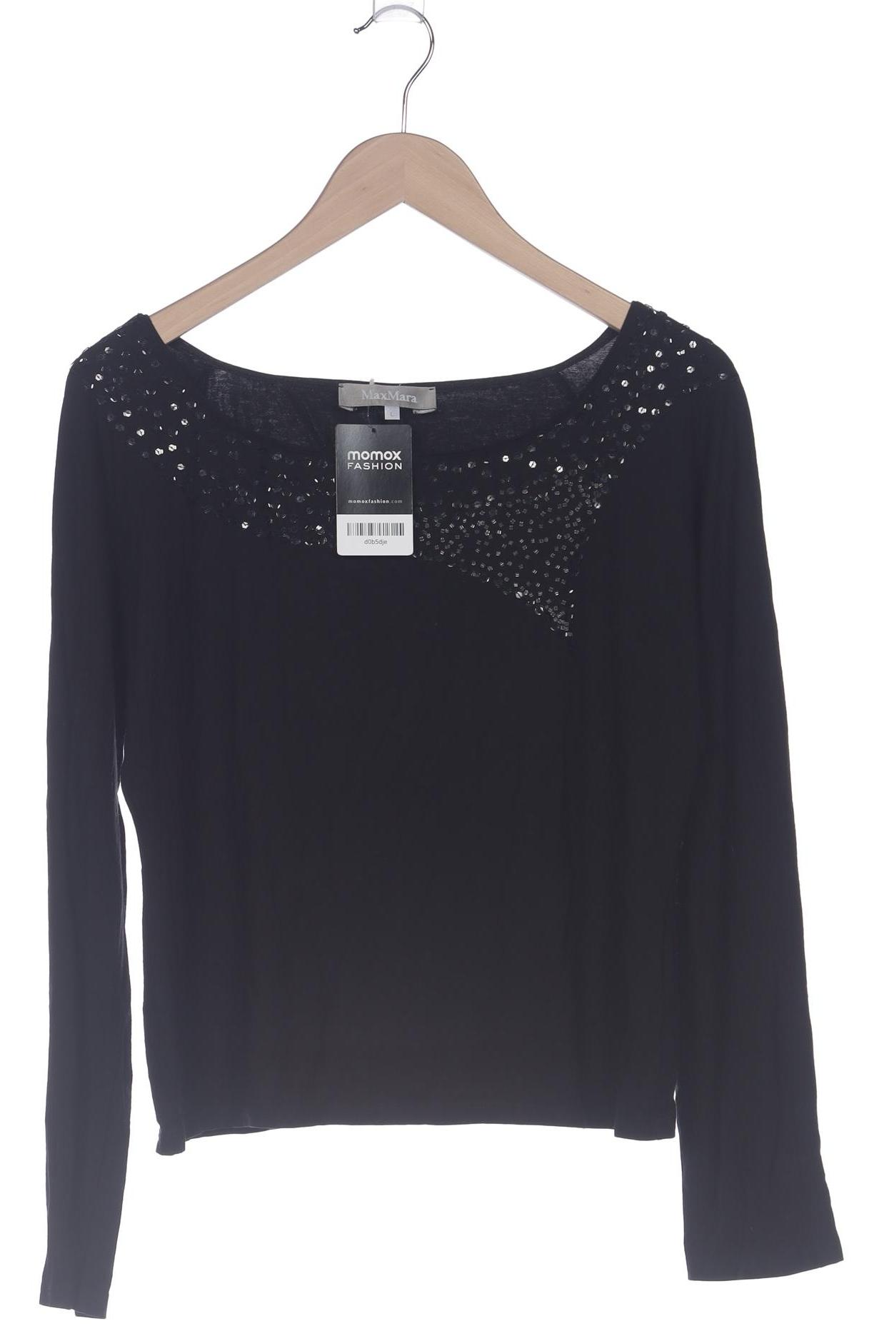 

Max Mara Damen Langarmshirt, schwarz, Gr. 42