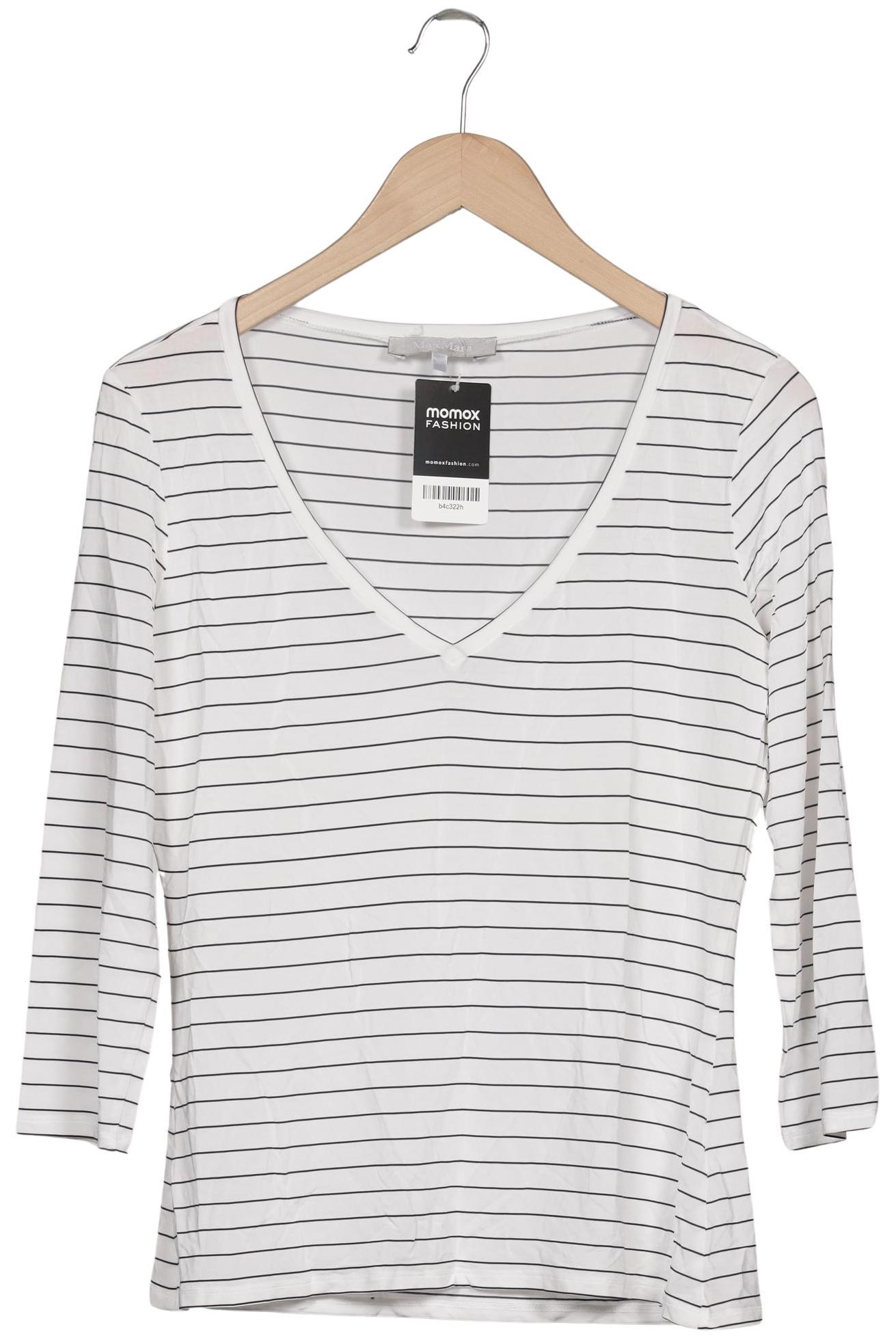 

Max Mara Damen Langarmshirt, weiß, Gr. 44