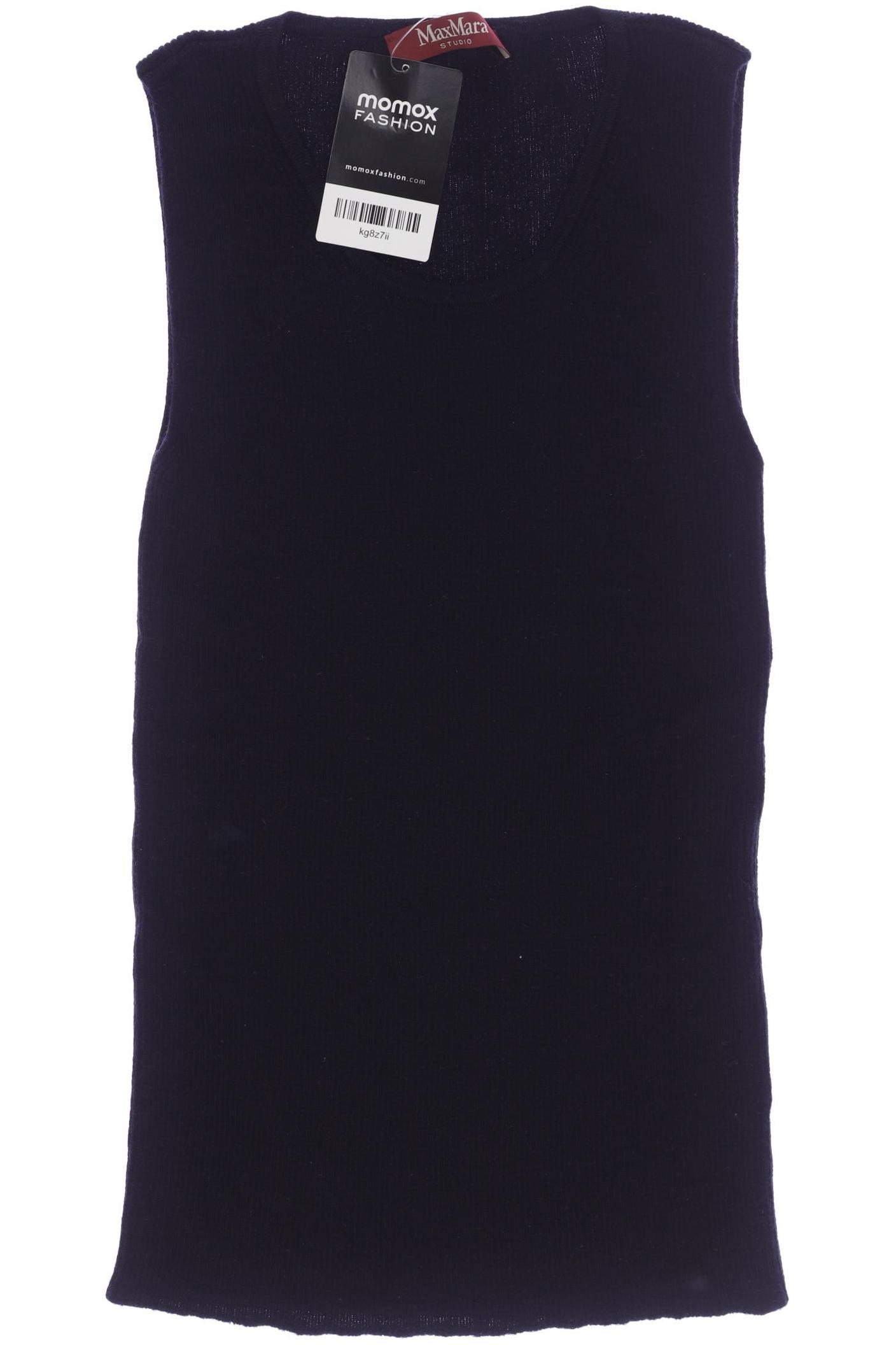 

Max Mara Damen Top, marineblau, Gr. 32