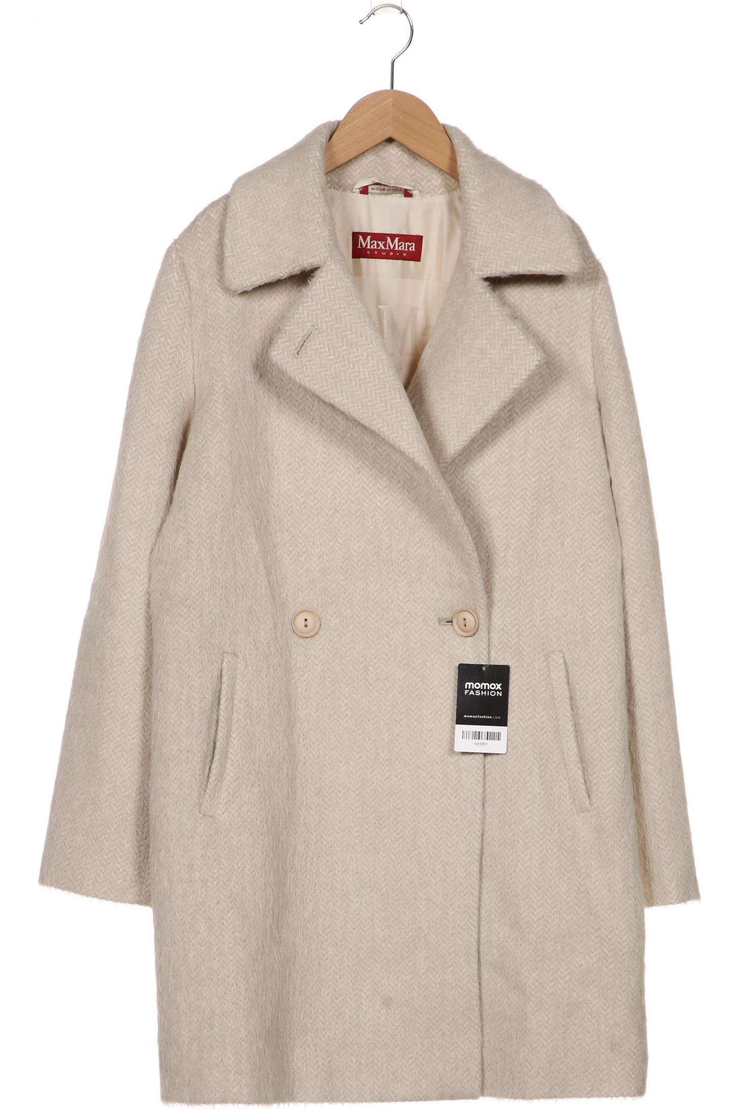 

Max Mara Damen Mantel, weiß, Gr. 42