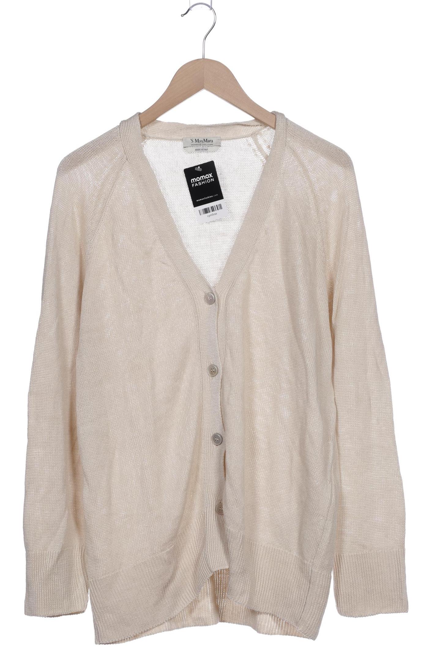 

Max Mara Damen Strickjacke, beige, Gr. 42