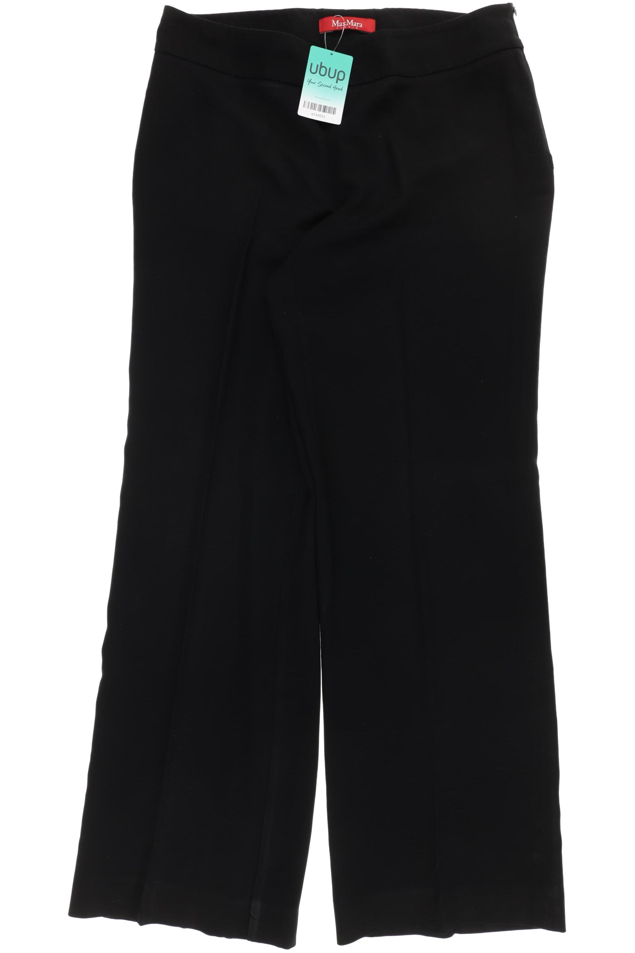 

Max Mara Damen Stoffhose, schwarz, Gr. 0