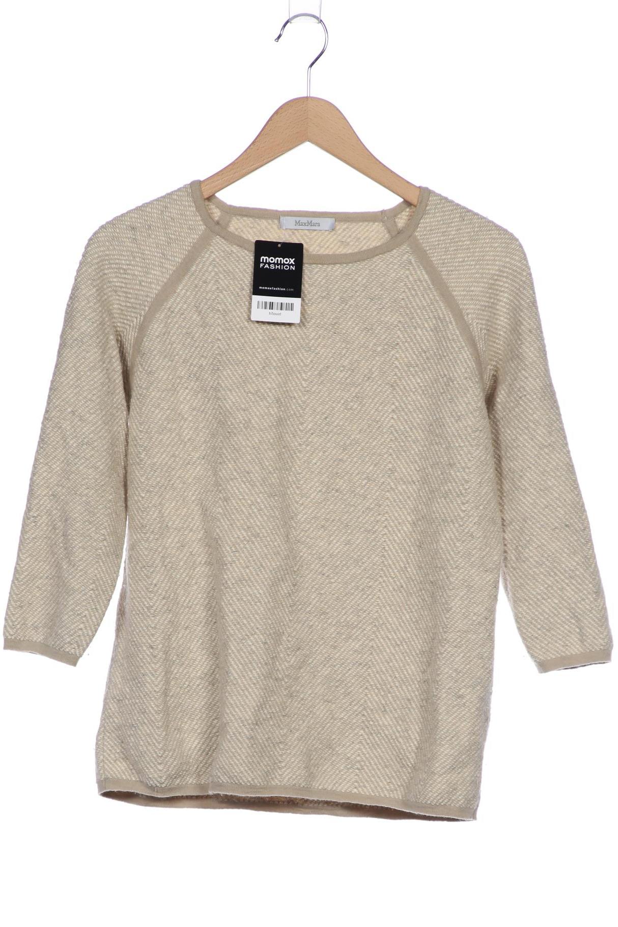 

Max Mara Damen Pullover, cremeweiß, Gr. 36