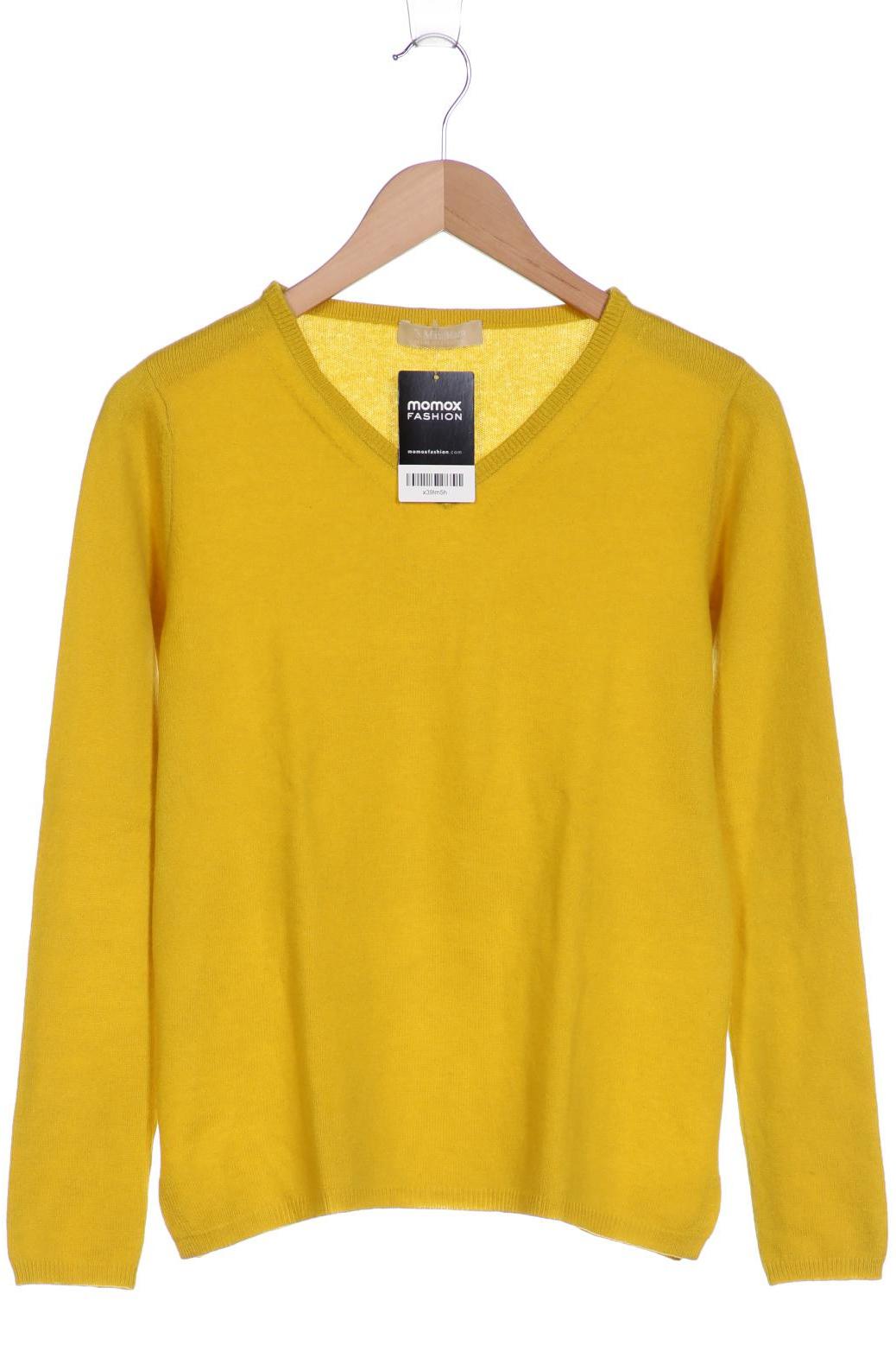 

Max Mara Damen Pullover, gelb, Gr. 38