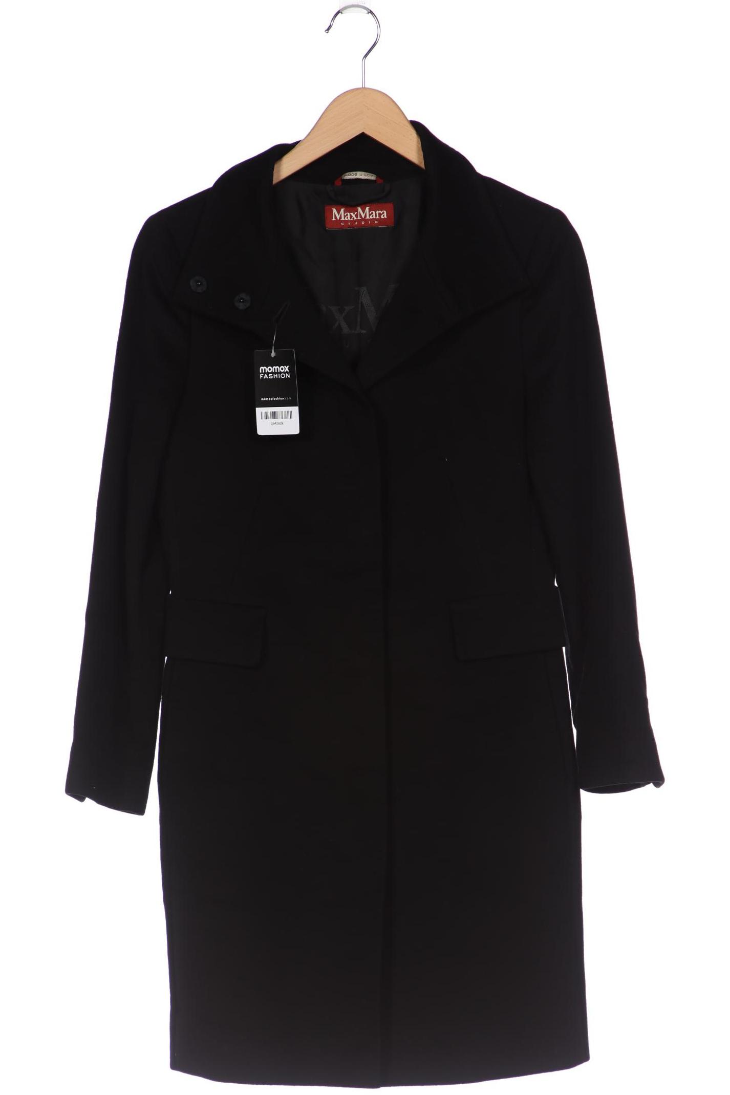 

Max Mara Damen Mantel, schwarz, Gr. 40