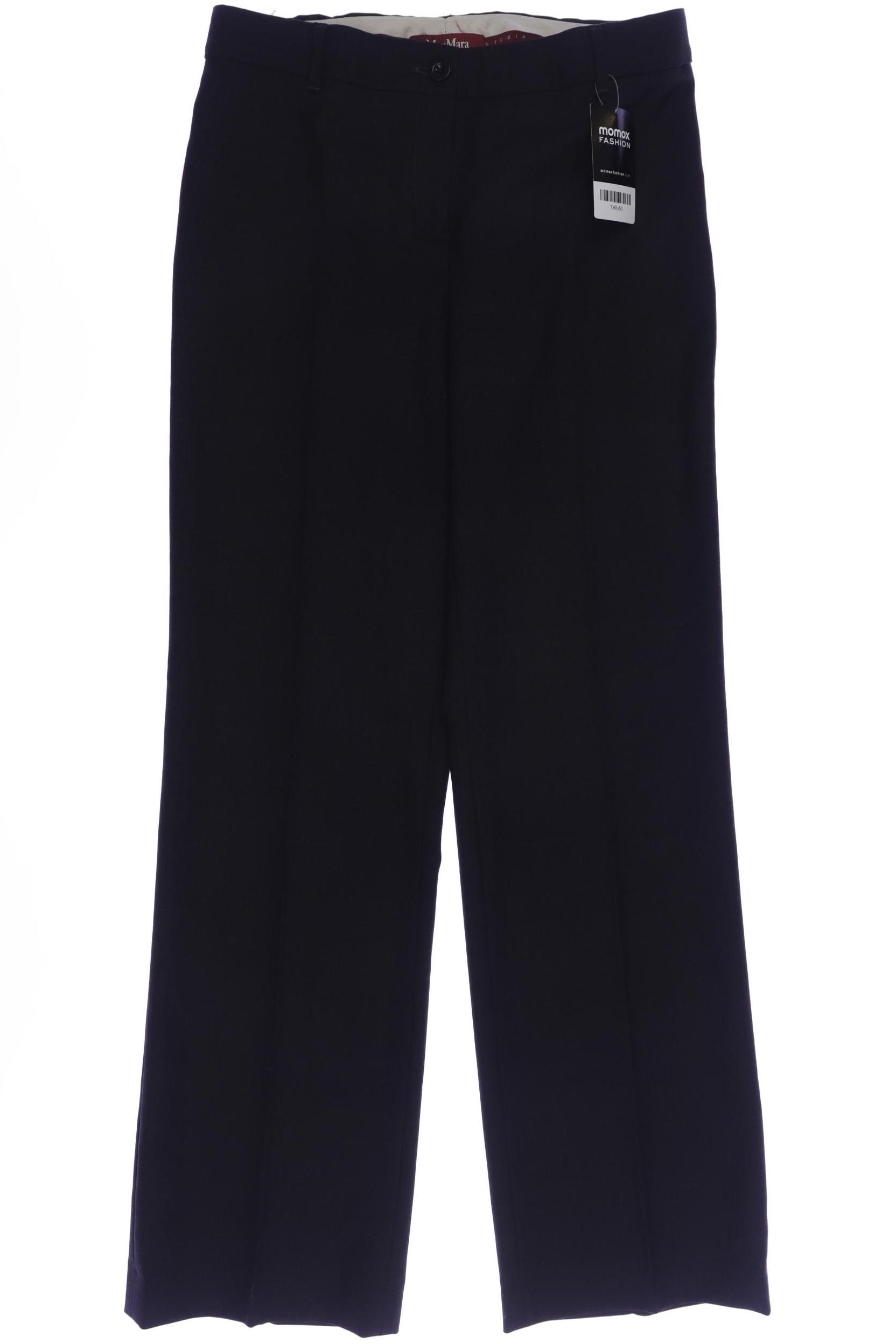 

Max Mara Damen Stoffhose, schwarz, Gr. 30