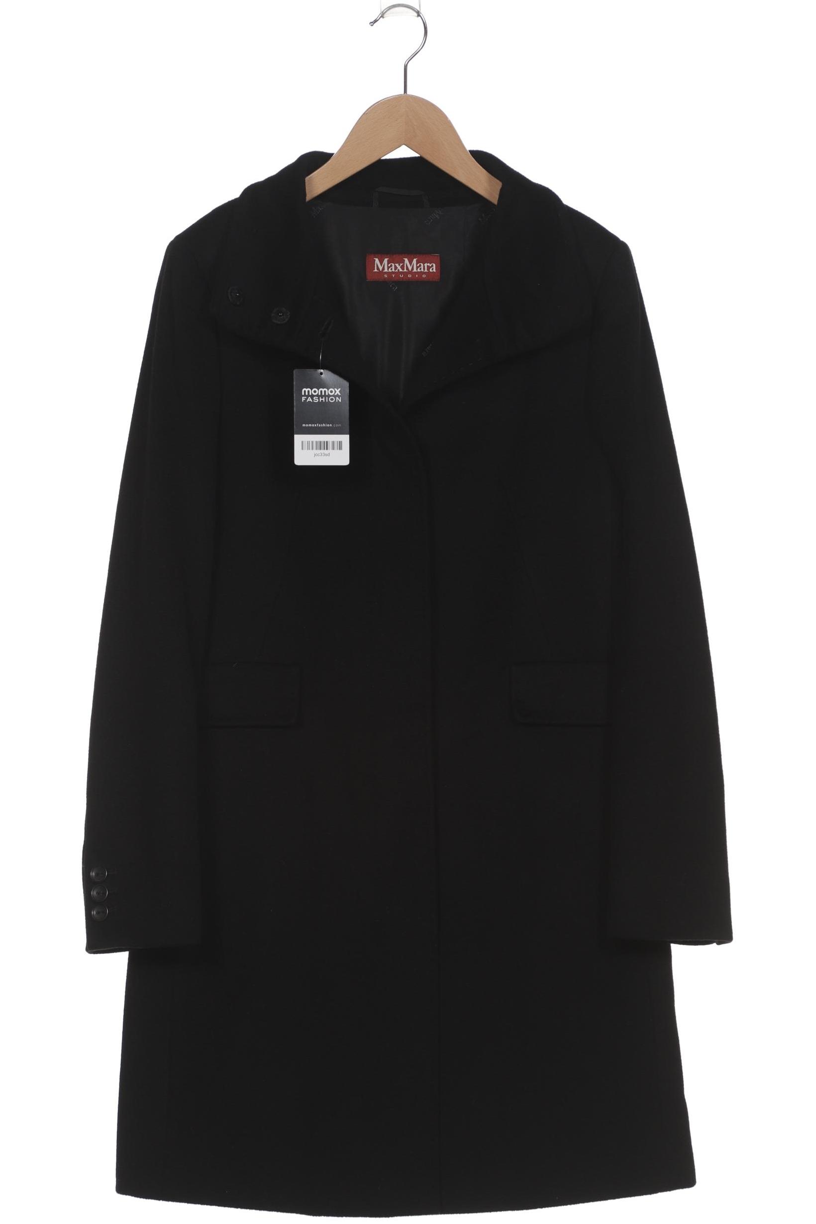 

Max Mara Damen Mantel, schwarz, Gr. 40